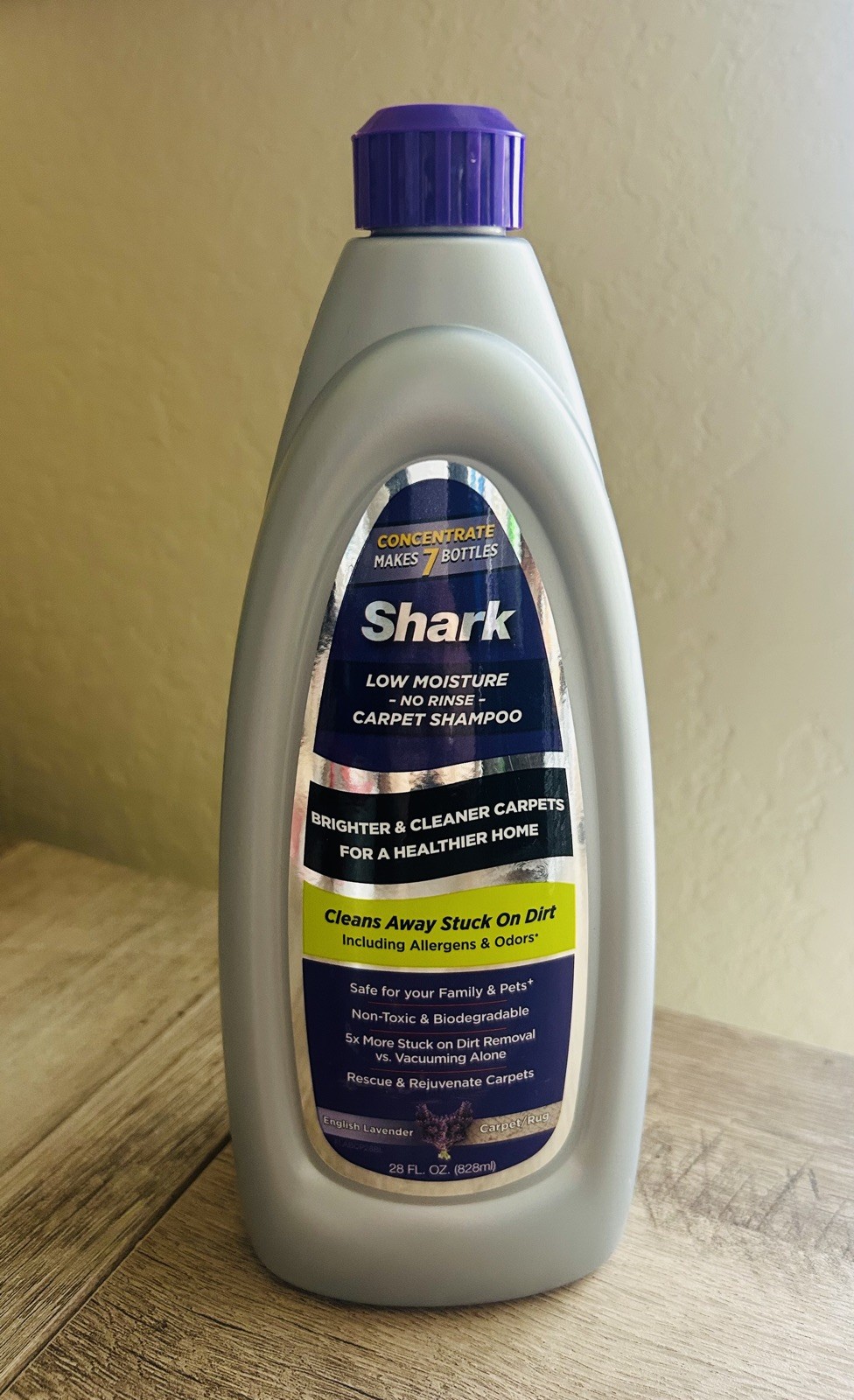 Shark Low Moisture No Rinse Carpet Shampoo English Lavender 28 fl oz READ