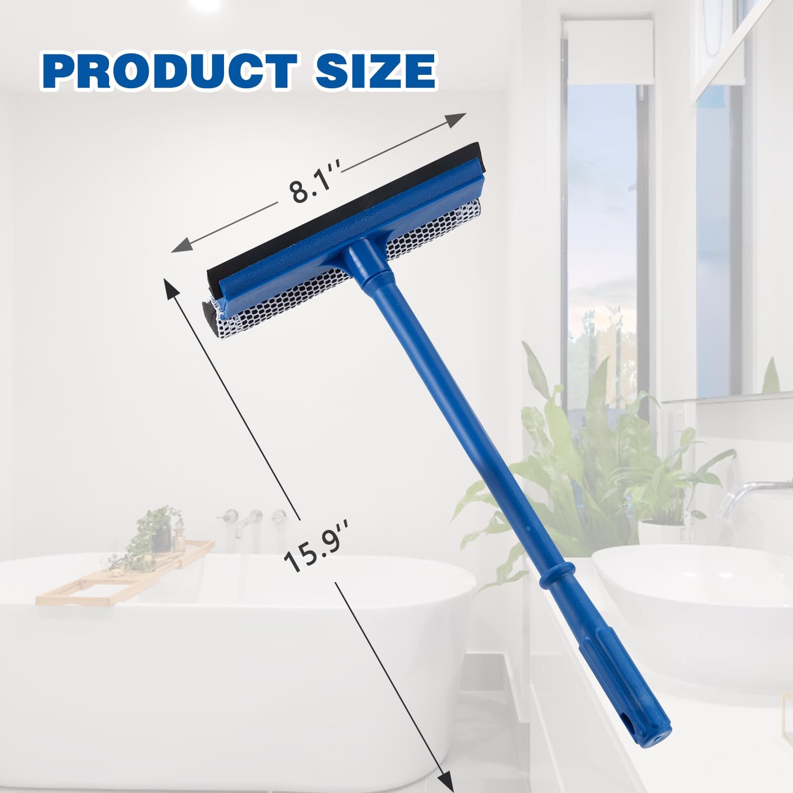 Window Squeegee Window Cleaner for Gas Station Glass Shower Window Door Cleaning