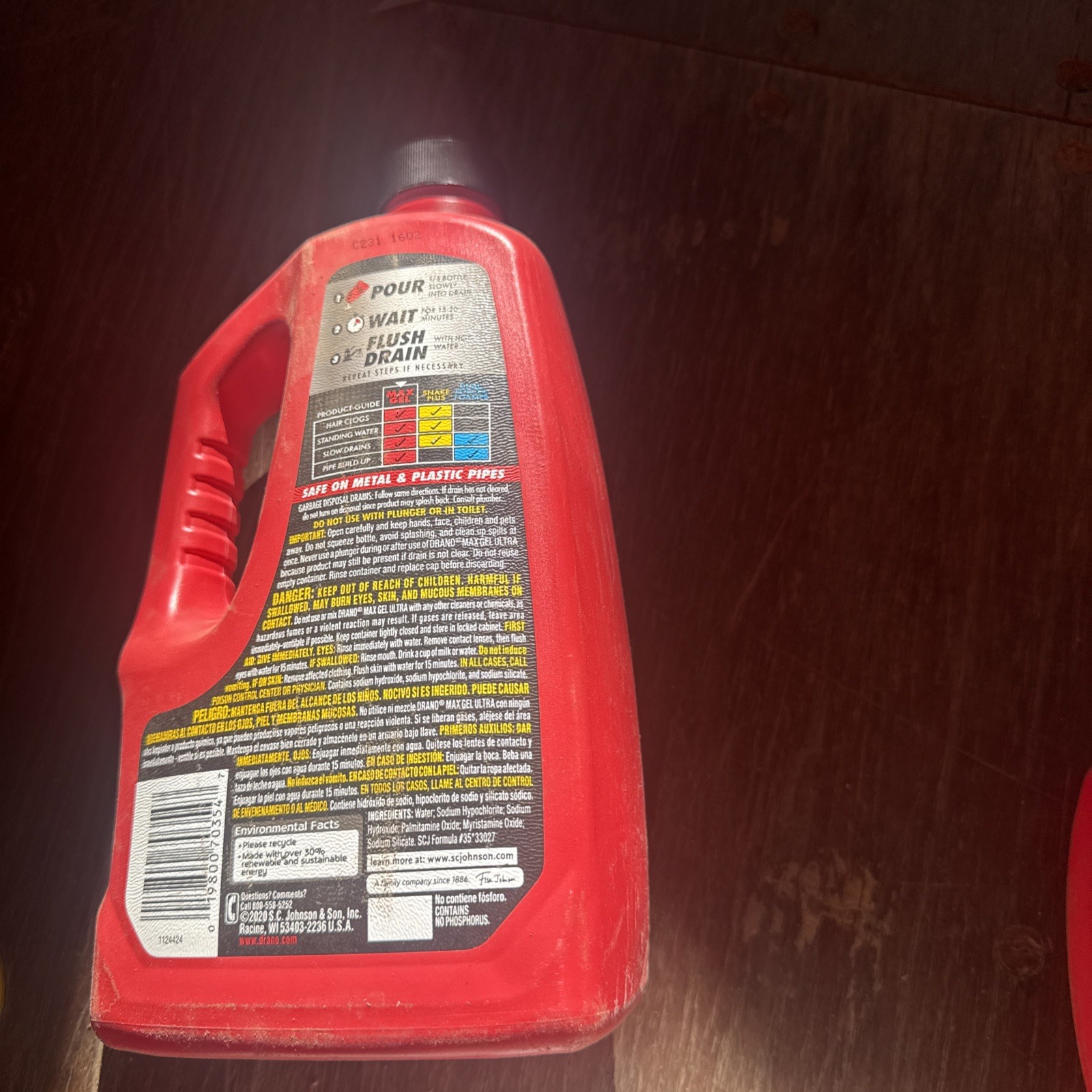 Drano Max Ultra Gel Drain Opener, 2 pk., 160 fl. oz.