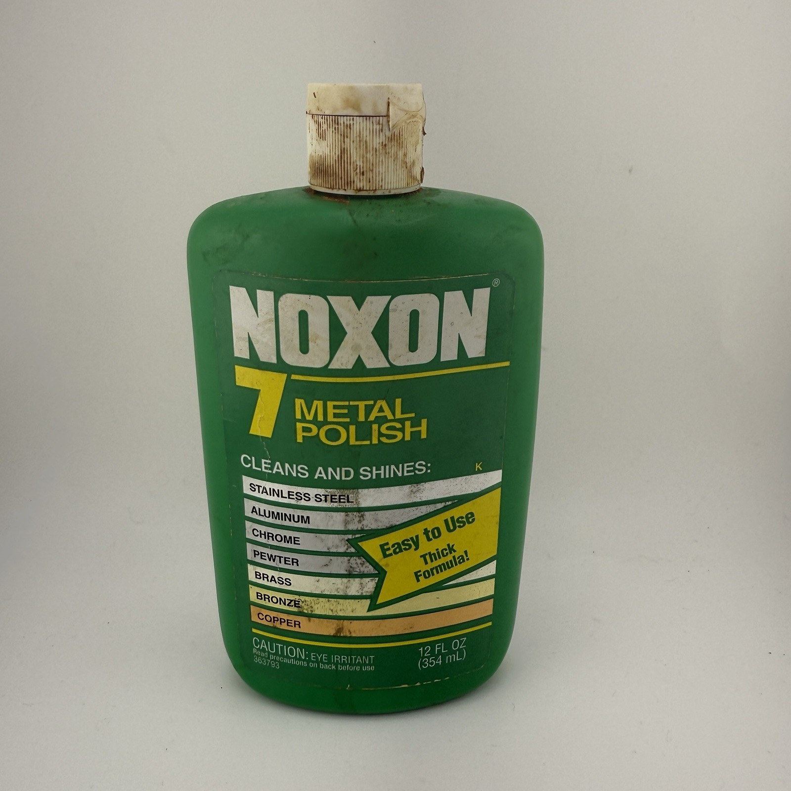 NOXON 7 Metal Polish Multi-Purpose Liquid 12 oz Discontinued Product ~3/4 Full