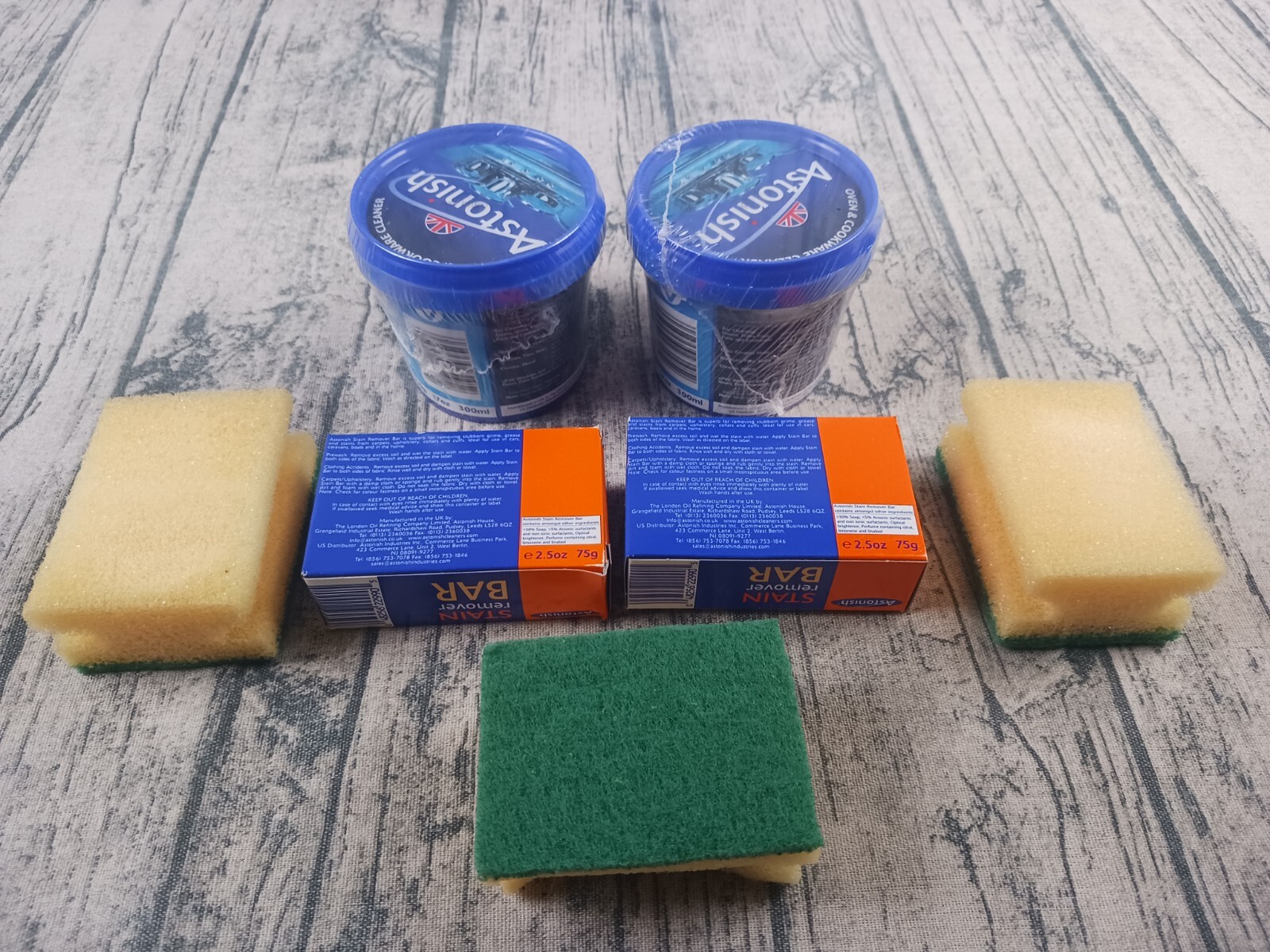 Astonish Cleaning Paste 17oz (Set of 2) Oven Cookware Scrubber Cleaning Set New