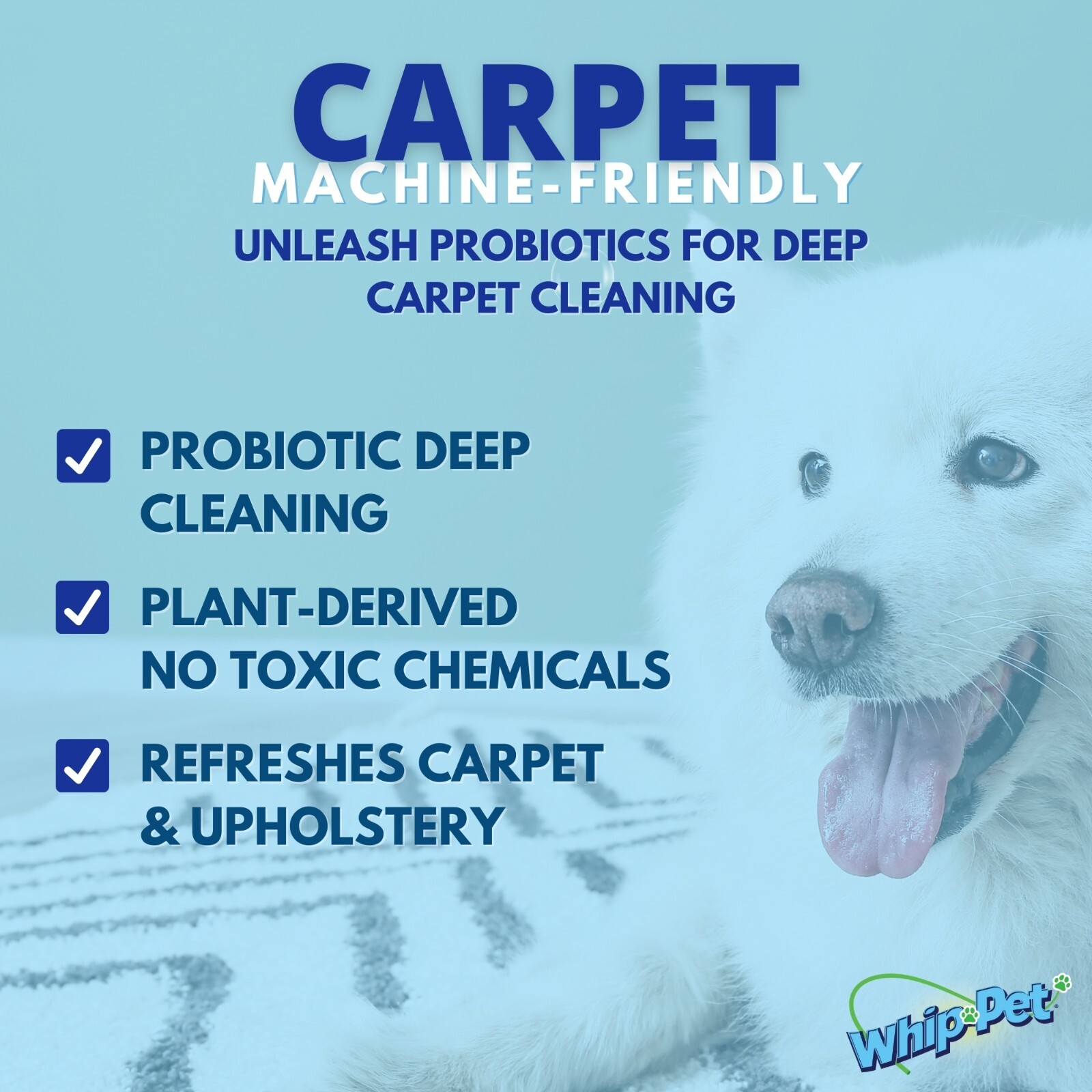 Whip-Pet® Pet Stain & Odor Remover Gallon Size NEW IMPROVED FORMULA