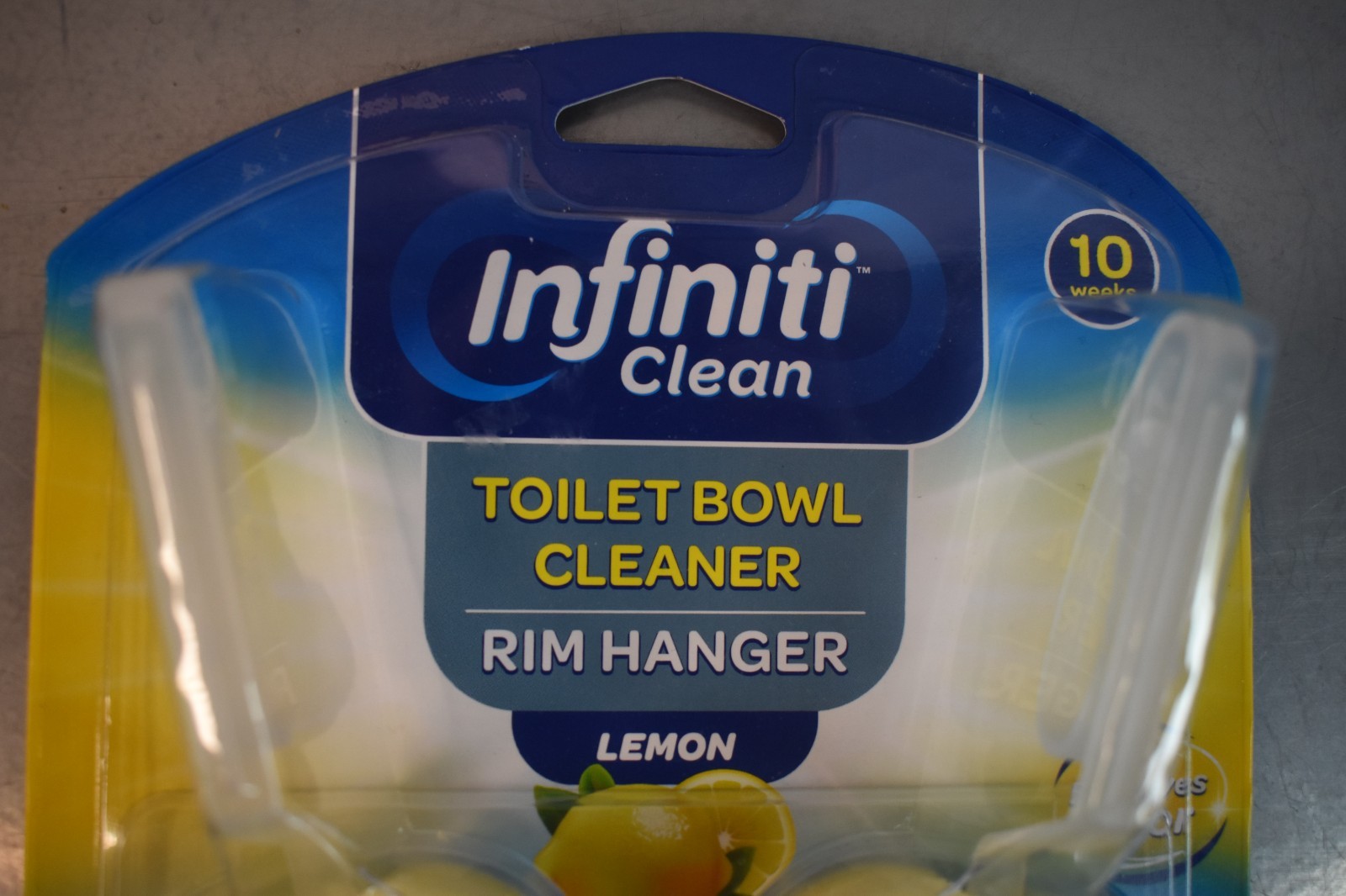 Infiniti Clean Toilet Bowl Cleaner Rim Hanger Lemon NEW