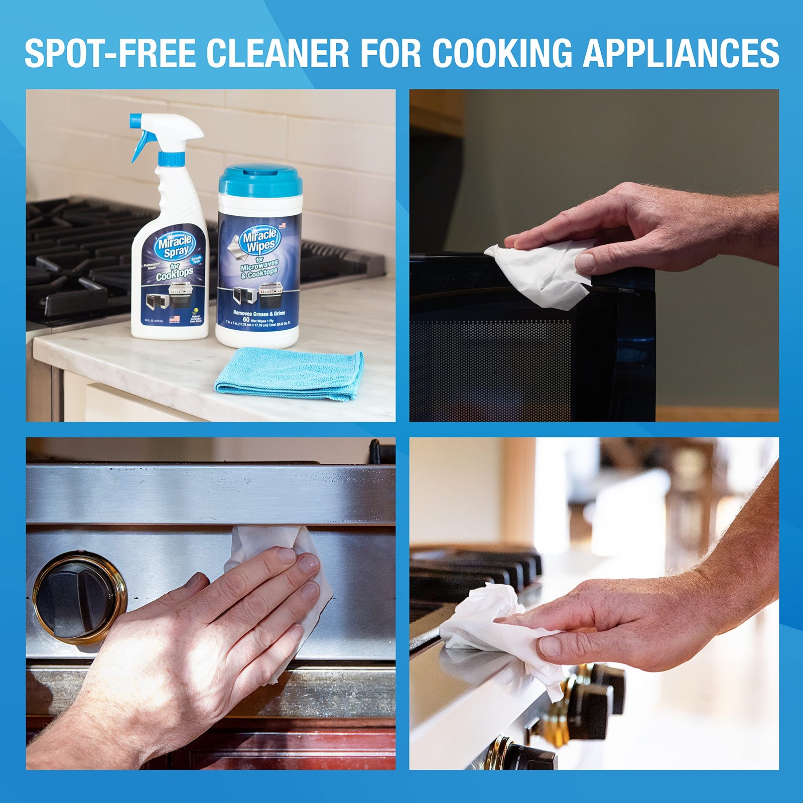 for Microwaves and Cooktops Easily Removes Food and Grime Buildup Safe and Co…