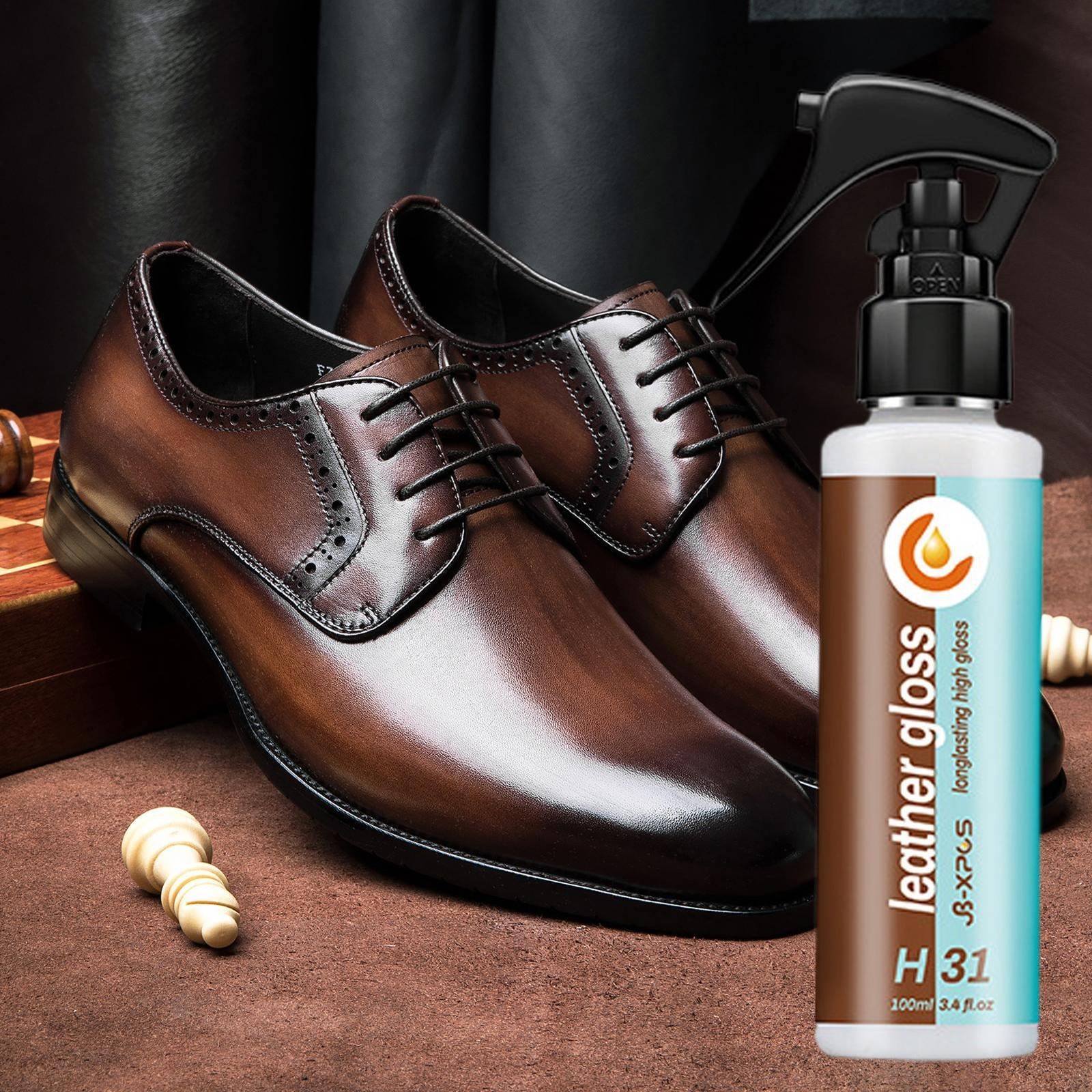 Leather Gloss Leather Conditioner For Leather Furniture & Car Seats 3.4 OZ