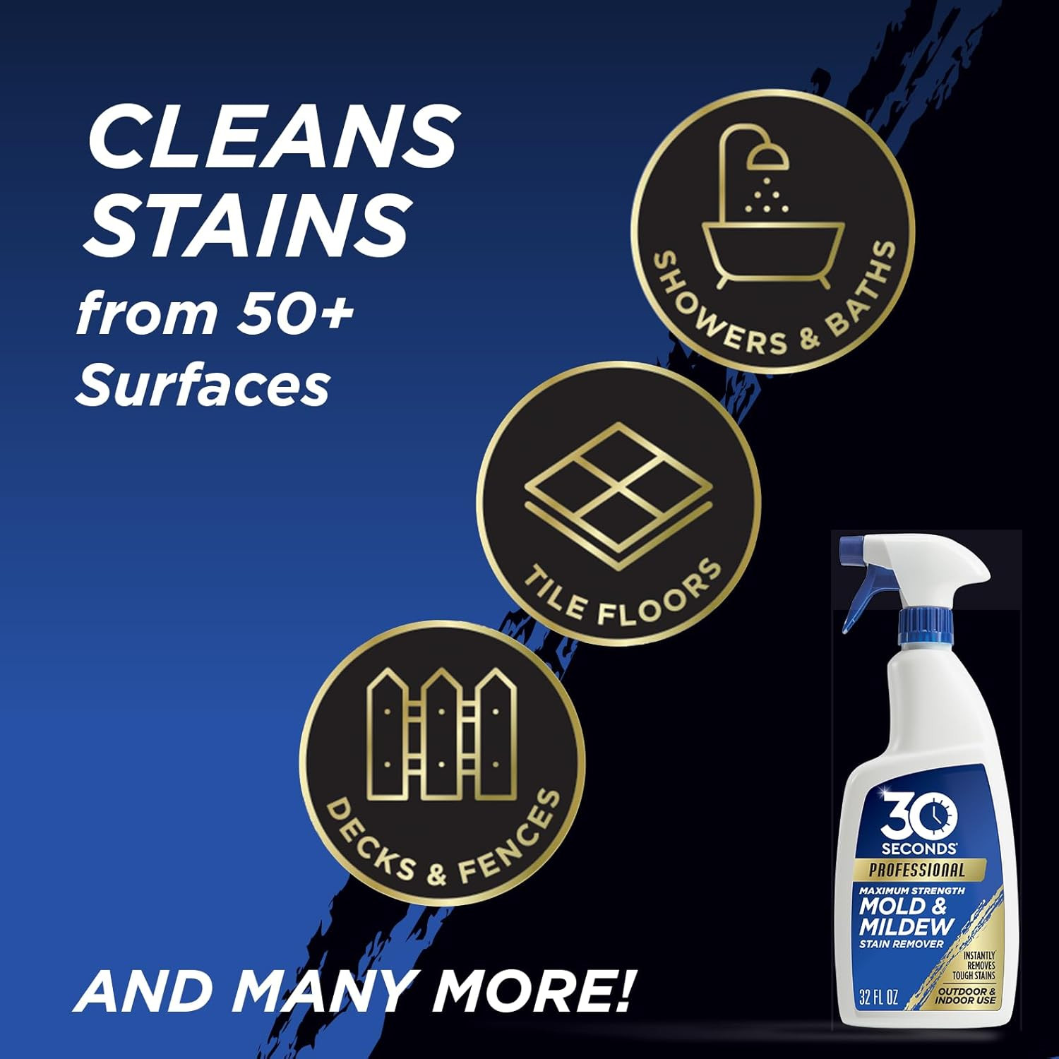 Pro Mold and Mildew Stain Remover | Scrub Free | Brighter Results Instantly | Re
