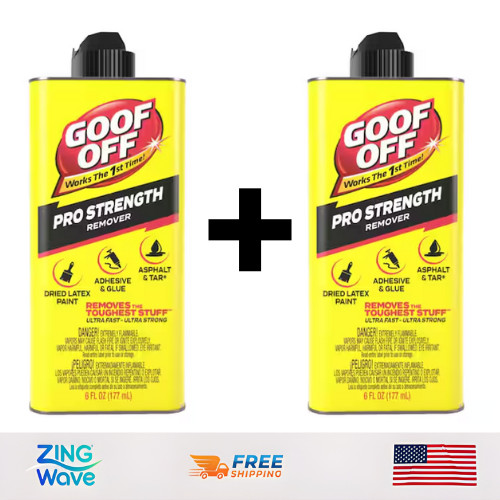 Paint & Adhesive Remover Professional Strength 6 Fl. Oz. (2 Pack)