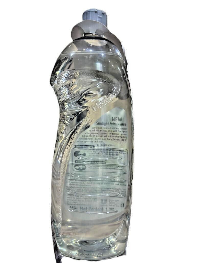 Sunlight Extra Nature Mineral Salt & Aloe Vera Dishwash Liquid 1.35L x 4 Bottles