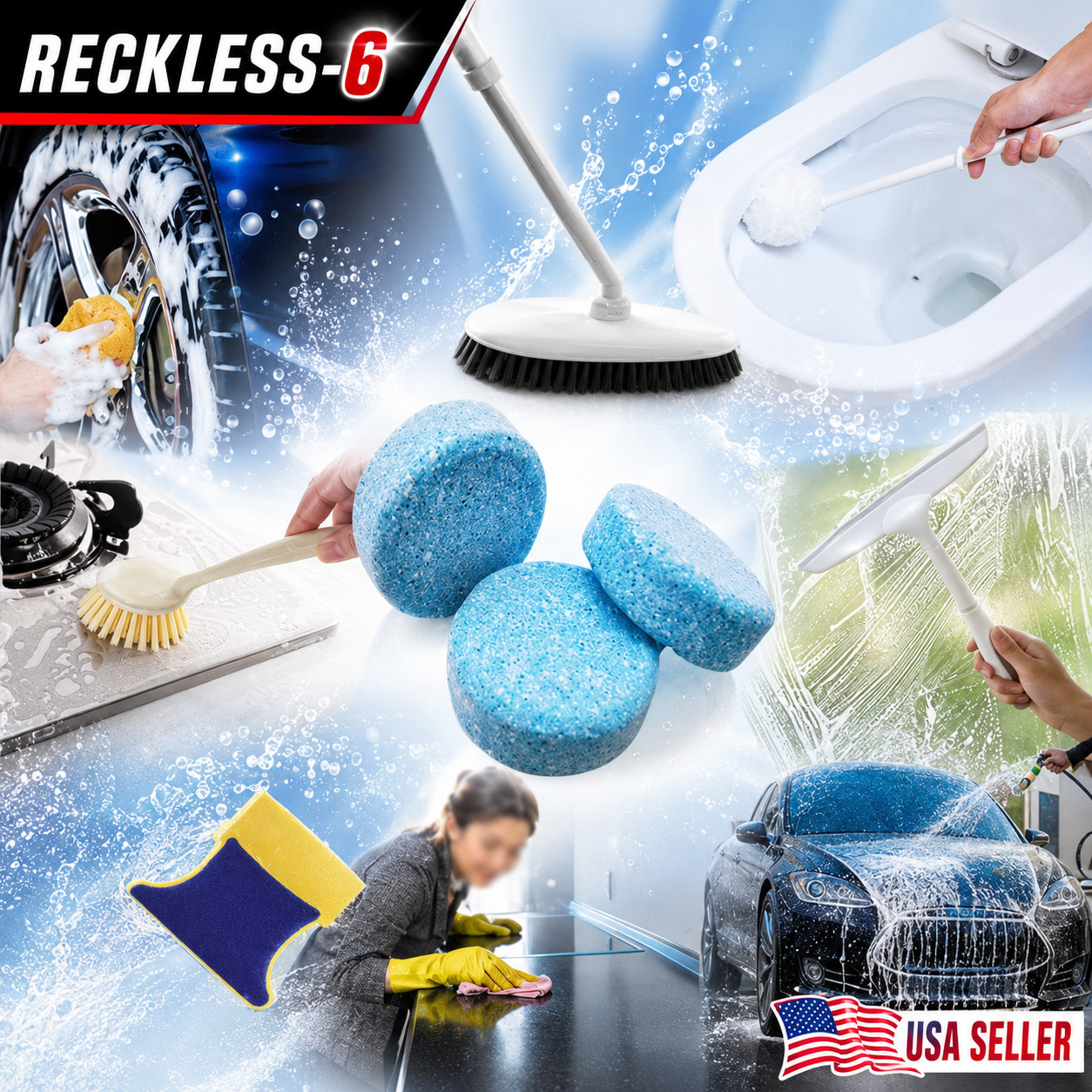 100 Car Winter Windshield Washer Wiper Fluid Concentrated Tablets Glass Cleaner