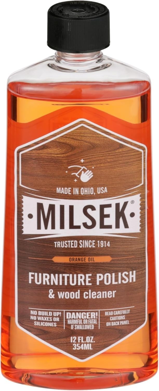 4 Pack Orange Oil Furniture Polish & Cleaner, 12 oz – Multi-Surface Use