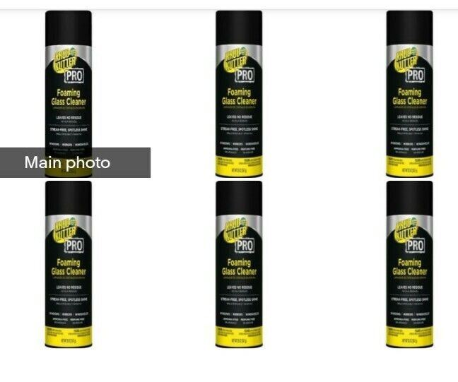 6 Cans 20oz Krud Kutter Pro No Scent Foaming Glass Cleaner for Windows & Mirrors