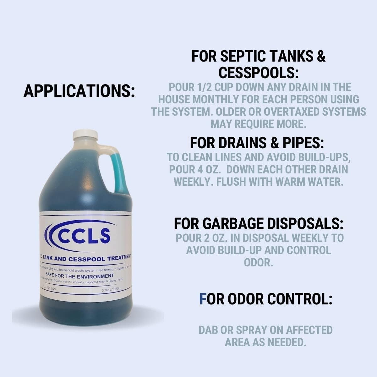 Septic Tank and Cesspool Treatment Additive/Organic Enzyme Producing Bacteria/No