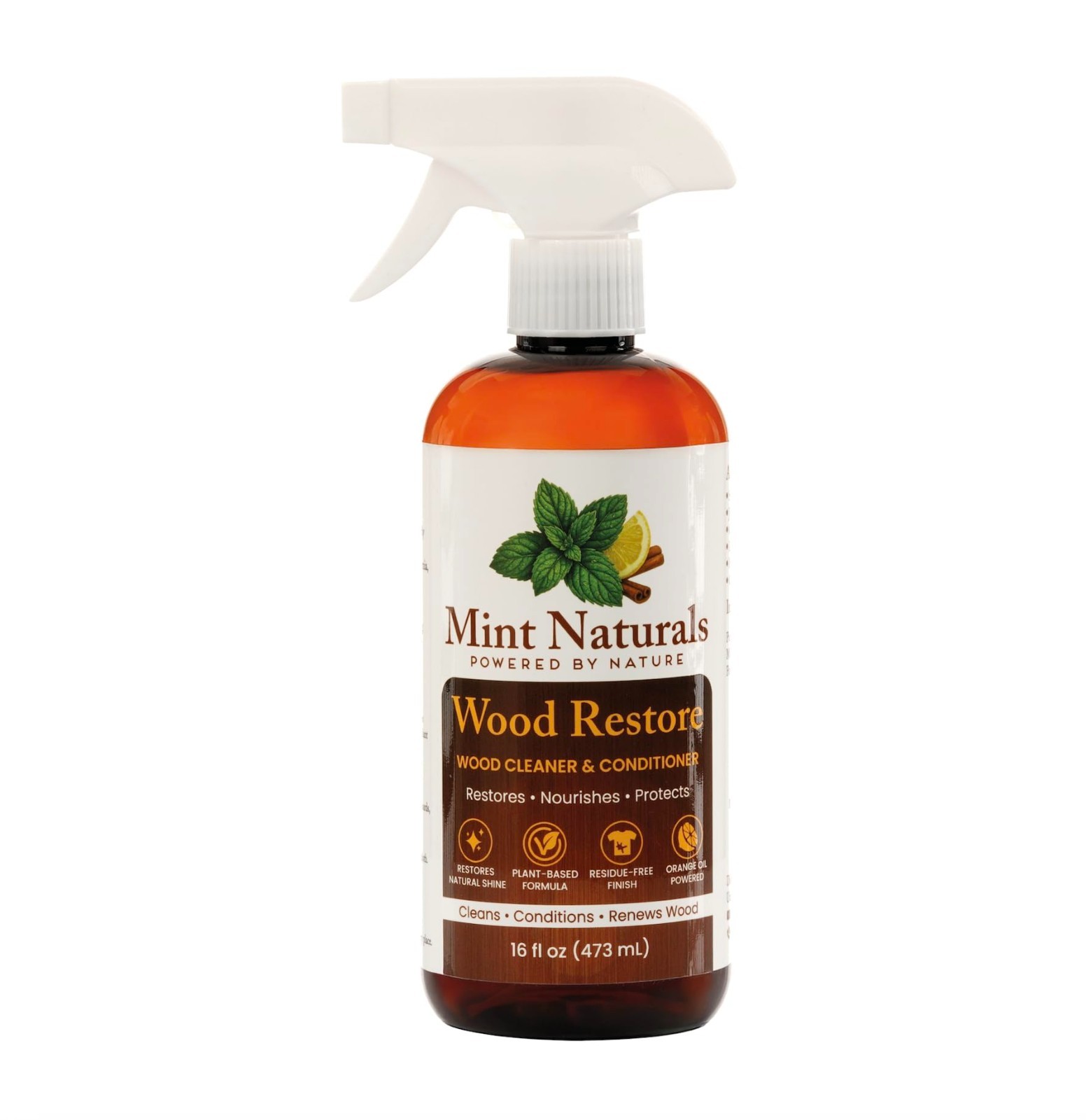 Natural Wood Cleaner & Conditioner – Plant-Based, Eco-Friendly, 16oz, USA Made