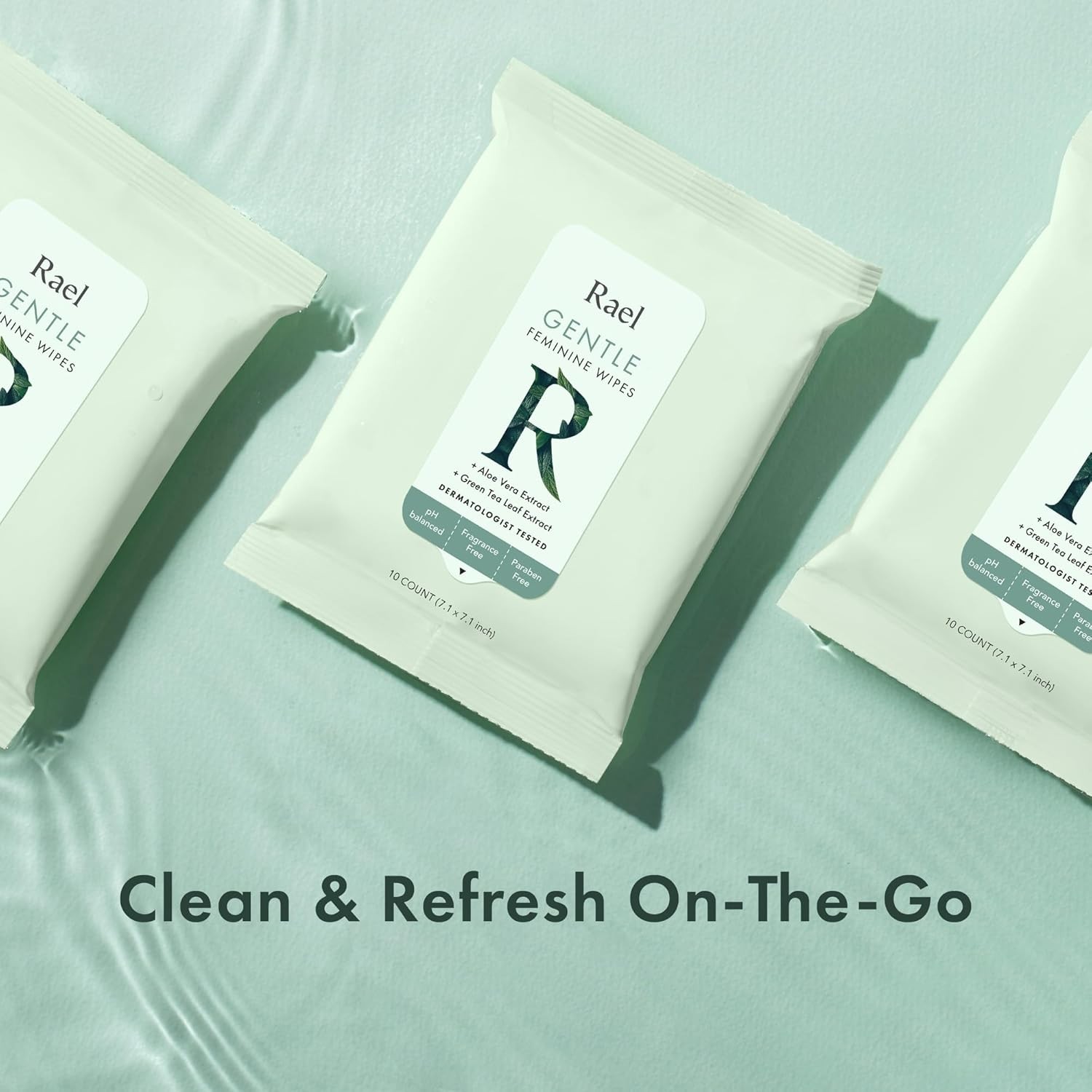 Feminine Wipes, Flushable, Travel Size, All Skin Types, Daily Use Gentle, 10 …