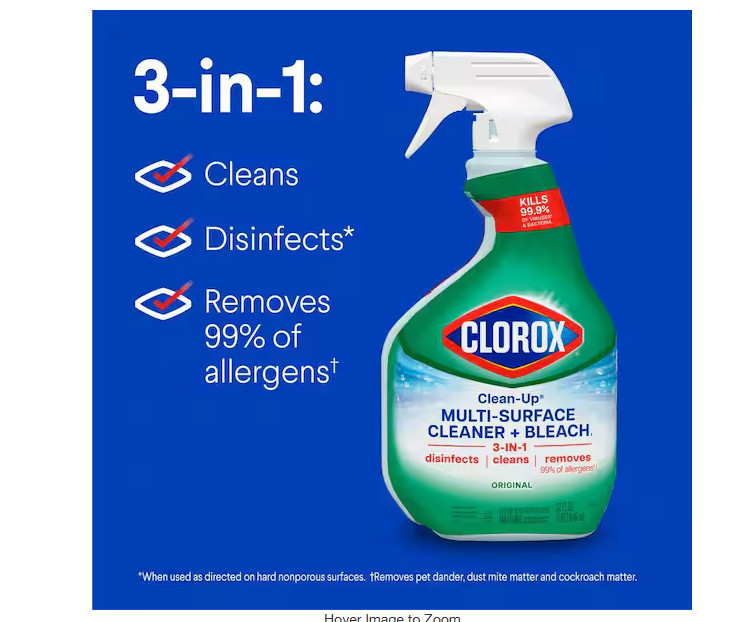 Clean-Up 32 oz. Original Scent All-Purpose Cleaner with Bleach Spray