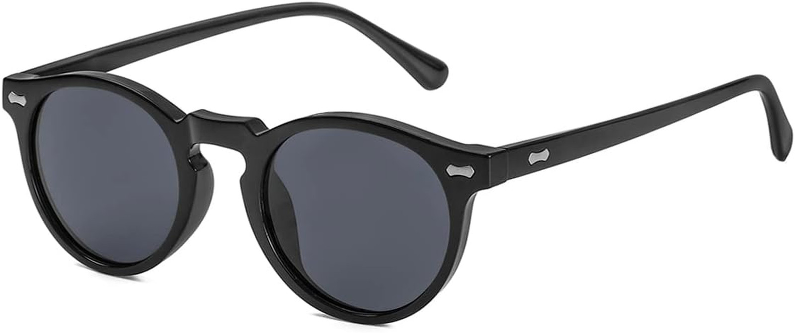Vintage Polarized Sunglasses for Men round Sunglasses UV400 Protection Retro Han