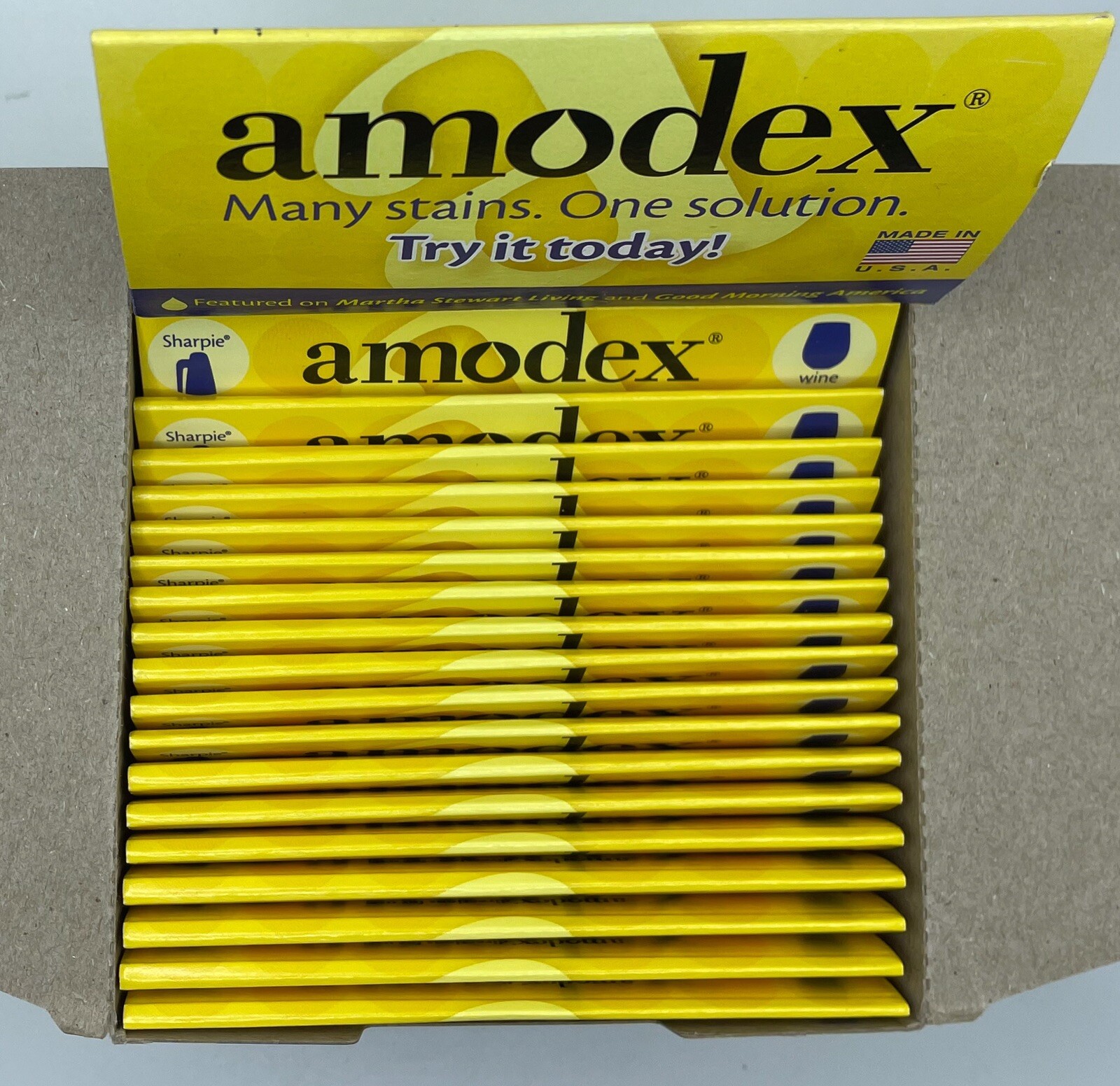 Amodex Ink & Stain Remover Trial Pack Set of 25 Single Unit Packs Non-Toxic