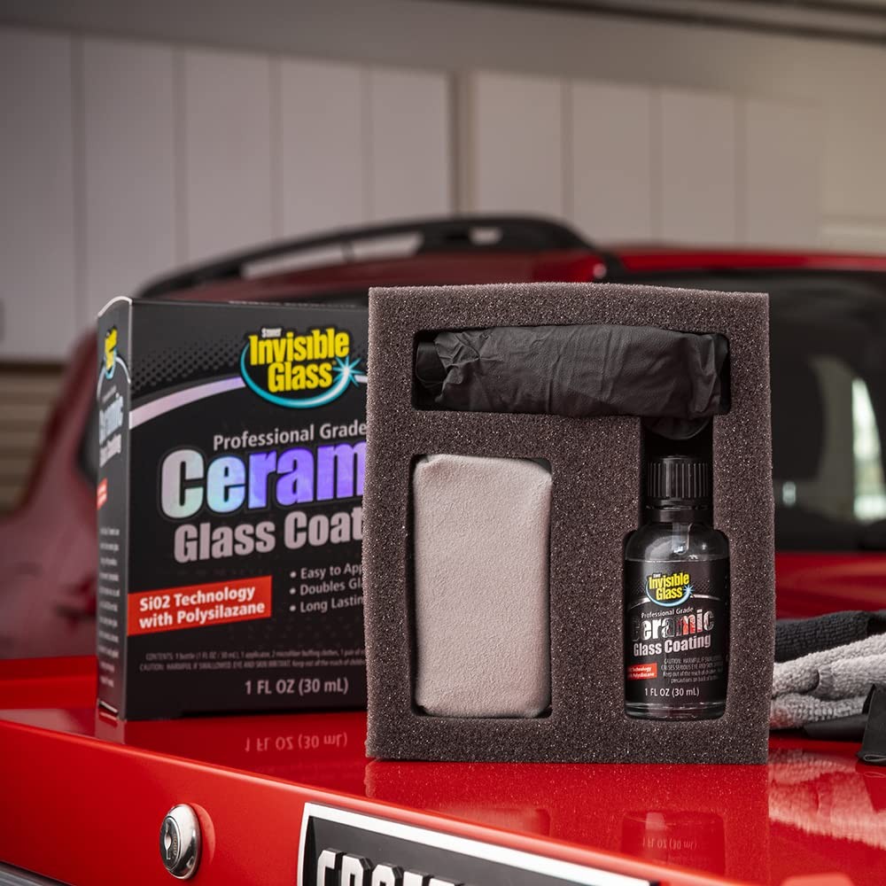 Invisible Glass 95151 Ceramic Glass Coating Kit – Long-Lasting, Rain Repellen…