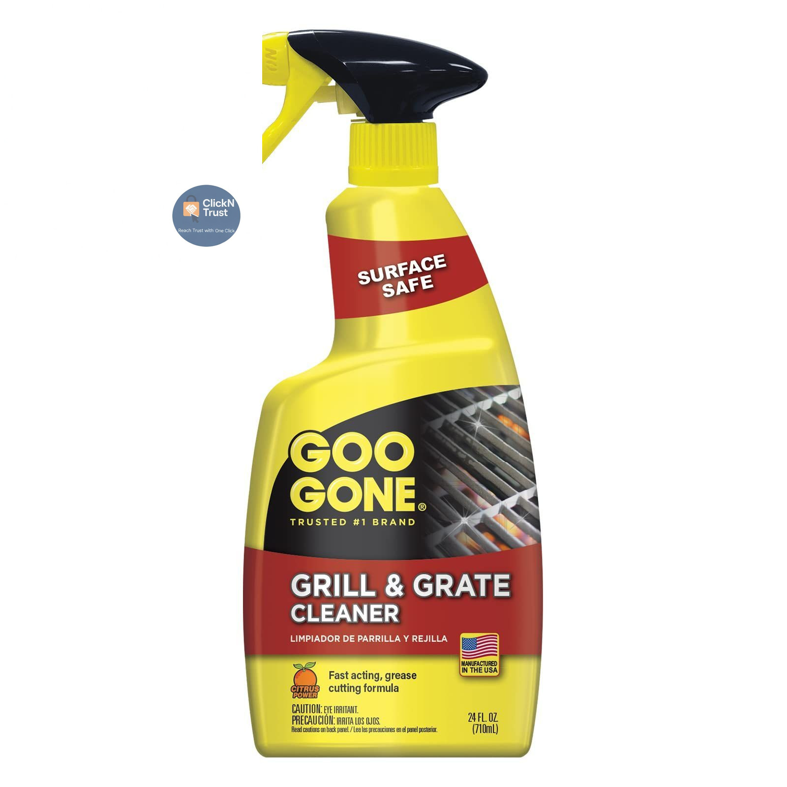 Goo Gone Grill and Grate Cleaner – 24 Ounce – 24 Fl Oz (Pack of 1), Clear
