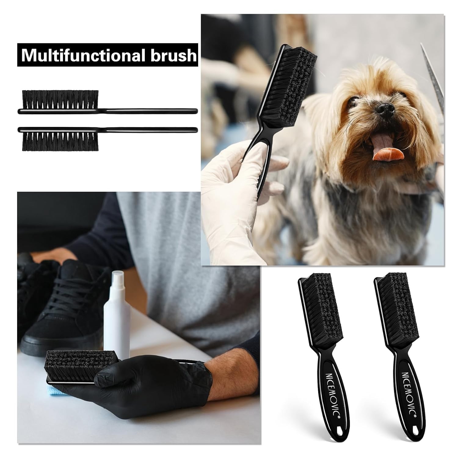 Compact 10-Pc Cleaning Brushes for Hair Tools, Kitchen, and Shoes – Multi-Use