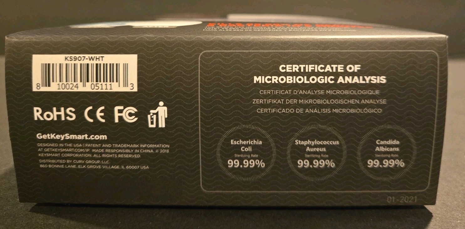 Keysmart Clean Tray UV Light Sterilization Case for Phones – NEW IN BOX