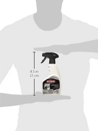 Weiman Stainless Steel Cleaner and Polish Trigger Spray – Protects 12 Oz pack 2
