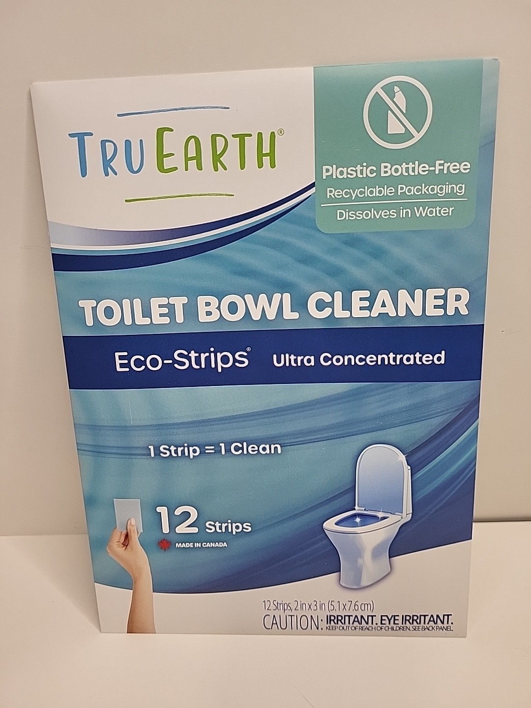Tru Earth Toilet Bowl Cleaner 12 Eco-Strips Ultra Concentrated Septic-Safe NEW
