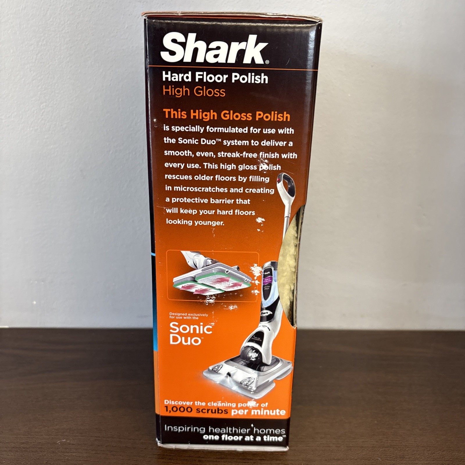 Shark Hard Floor Polish High Gloss New in Box Floor Polish w/ Polishing Pad