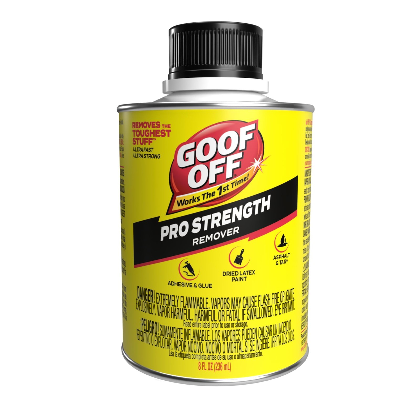 Pro Strength Adhesive & Glue Remover – Dried Paint, Caulk, Stickers, Tar – 8 oz