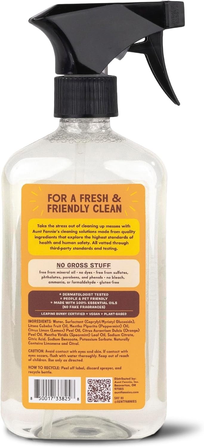 Eco-Friendly All-Purpose Wood Spray Cleaner – 16.9 Oz (Pack of 6) – Lemon Scent