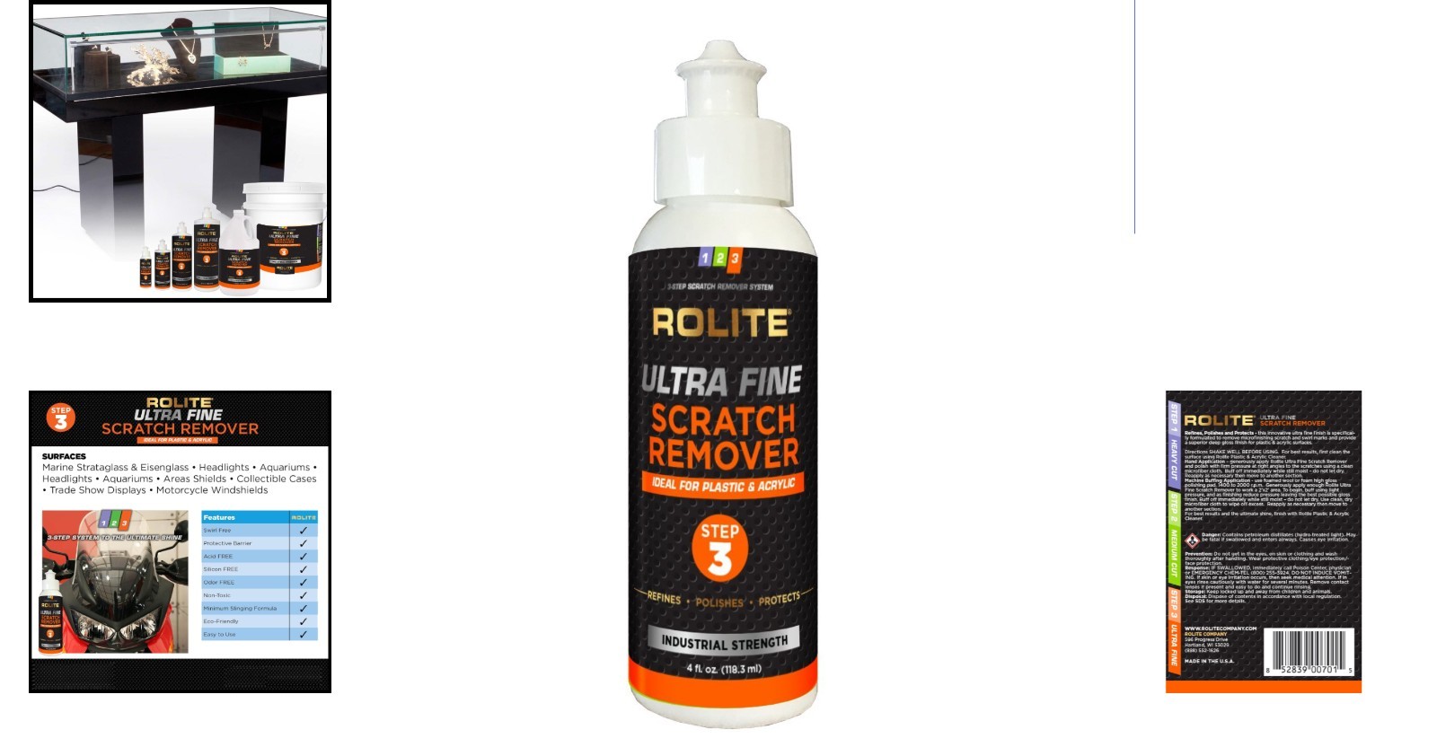 4oz Multi-Surface Ultra Fine Scratch Remover – Restore Shine to Plastics & Glass