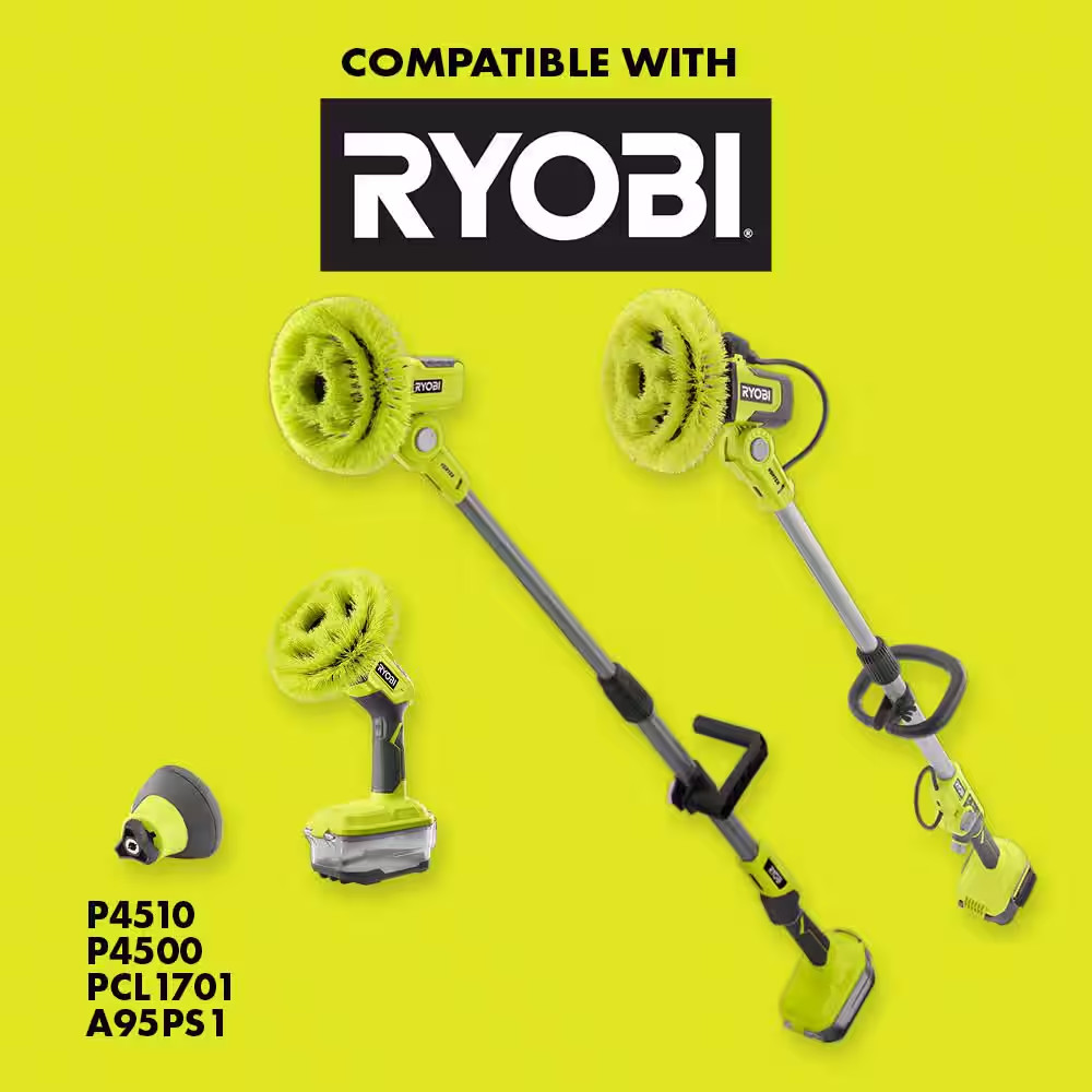 6 In. 2-Piece Sponge Kit for RYOBI P4500 and P4510 Scrubber Tools