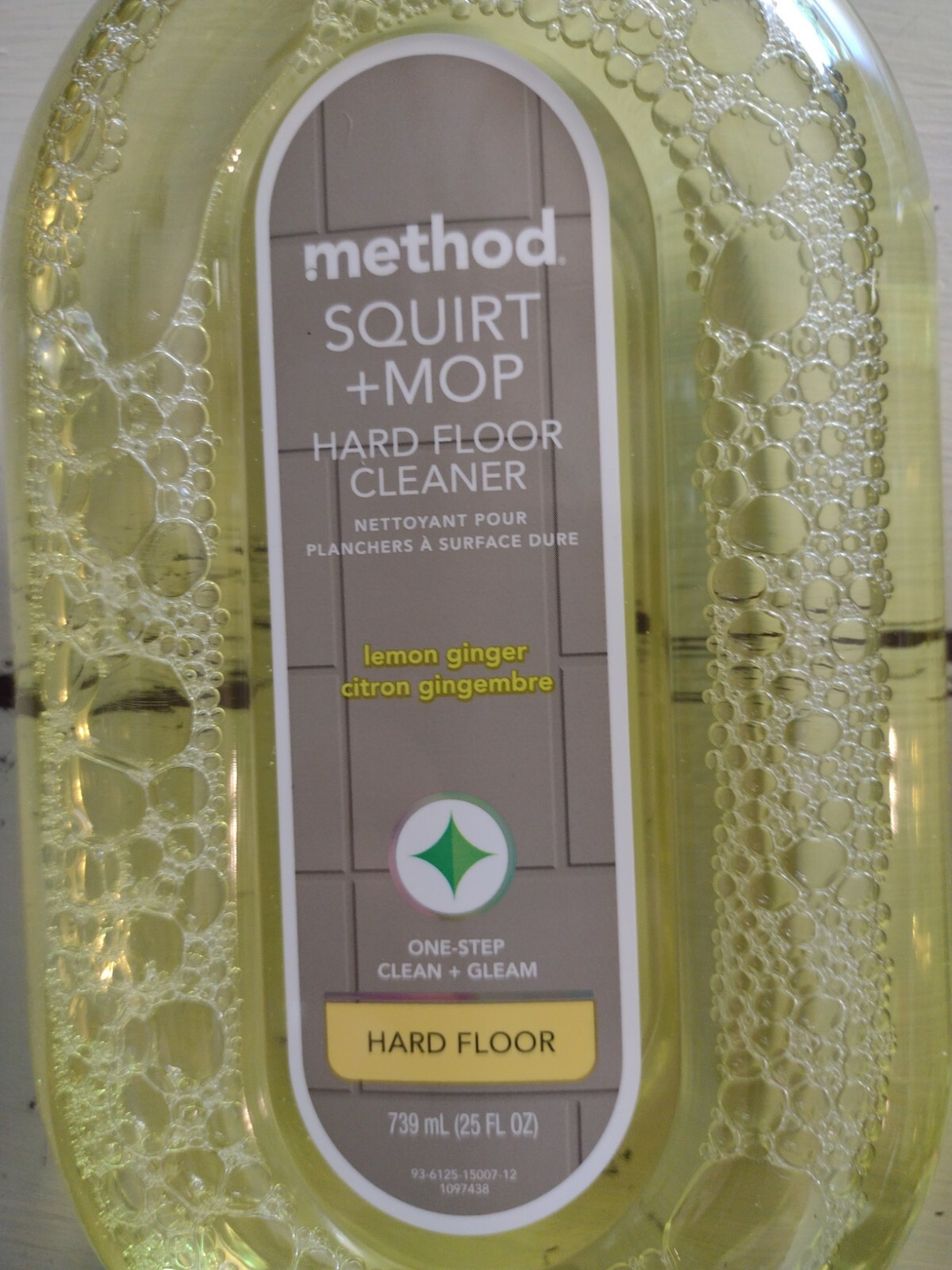 New Method Squirt & Mop Hard Floor Cleaner Lot of 3 Lemon Ginger Non Toxic 25 oz