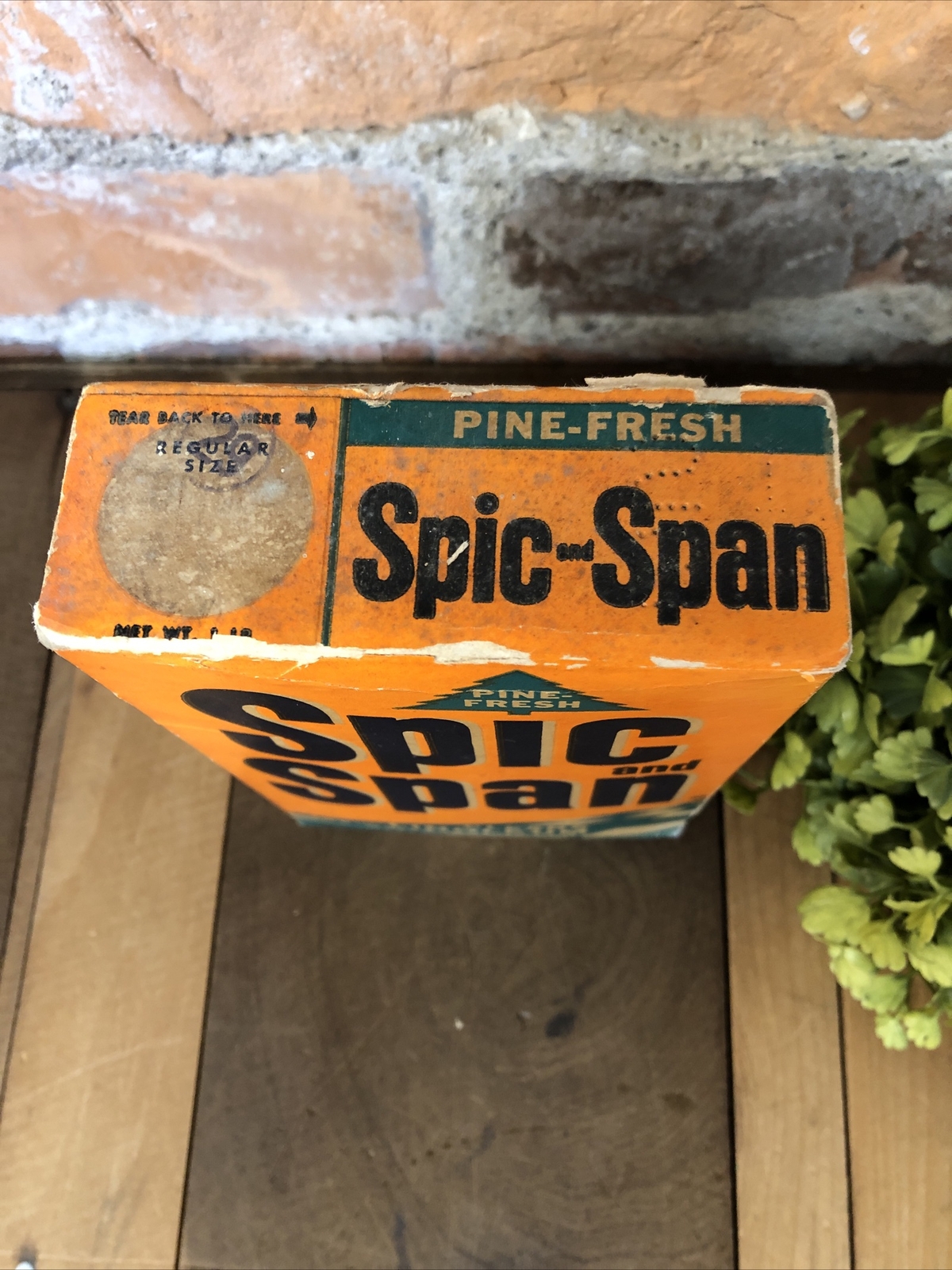 Vintage 50s Sealed SPIC and SPAN Box Soap Powder Cleaner Movie Prop Display