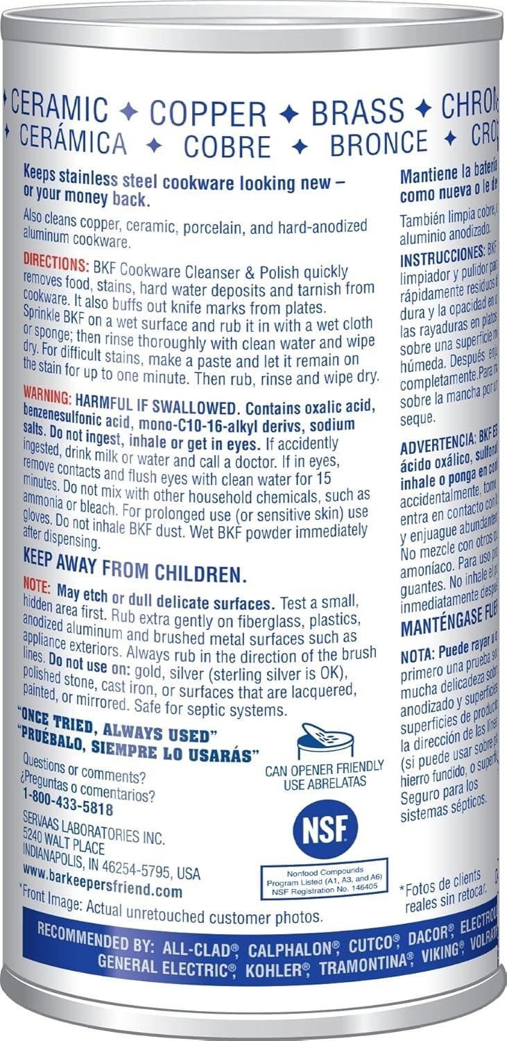 Cookware Cleanser & Polish 2 x 12 oz Stainless Steel Cleaner & Degreaser for …