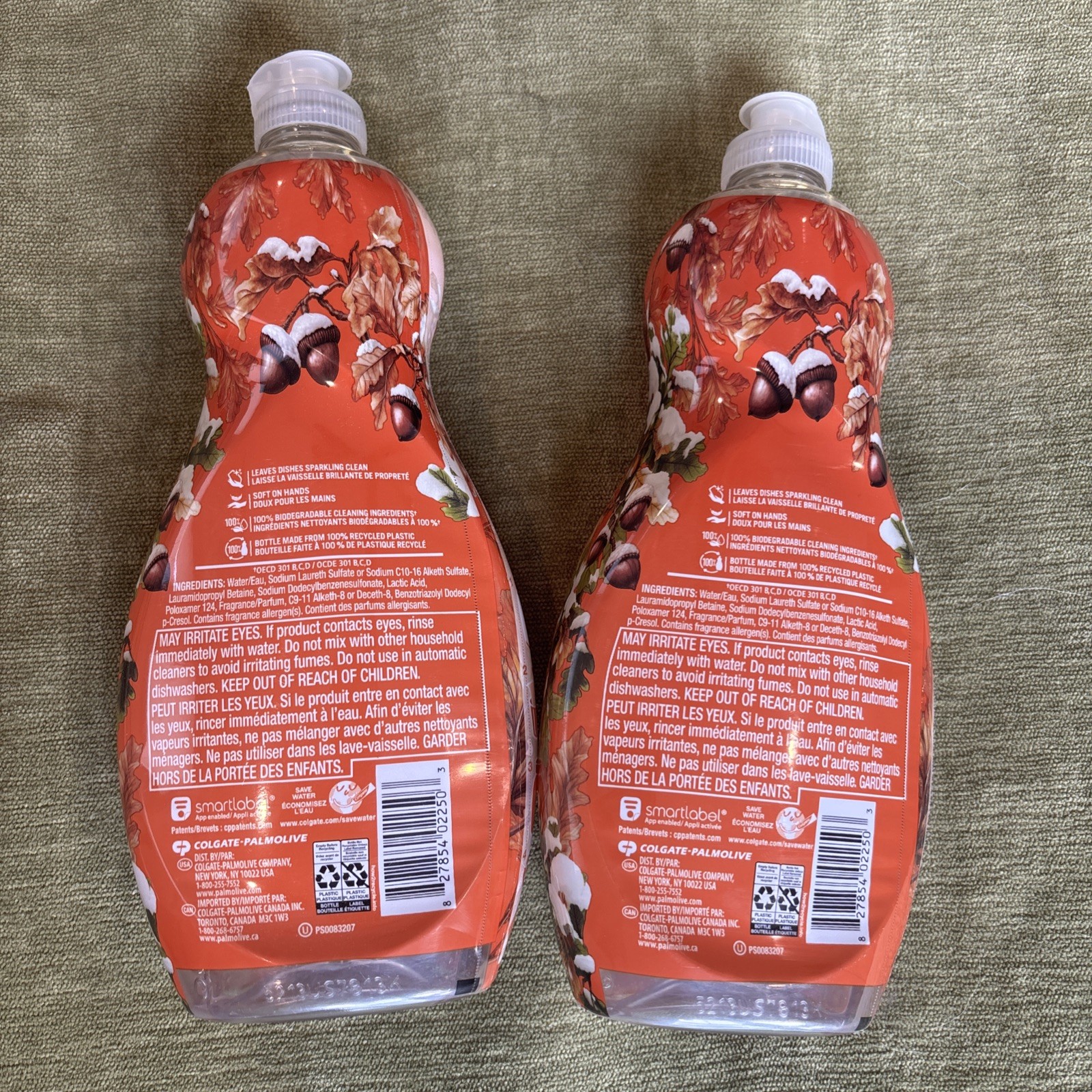 Palmolive Ultra Liquid Dish Soap, Warm Spice Scent 2 Pack Autumn Fall Cleaning