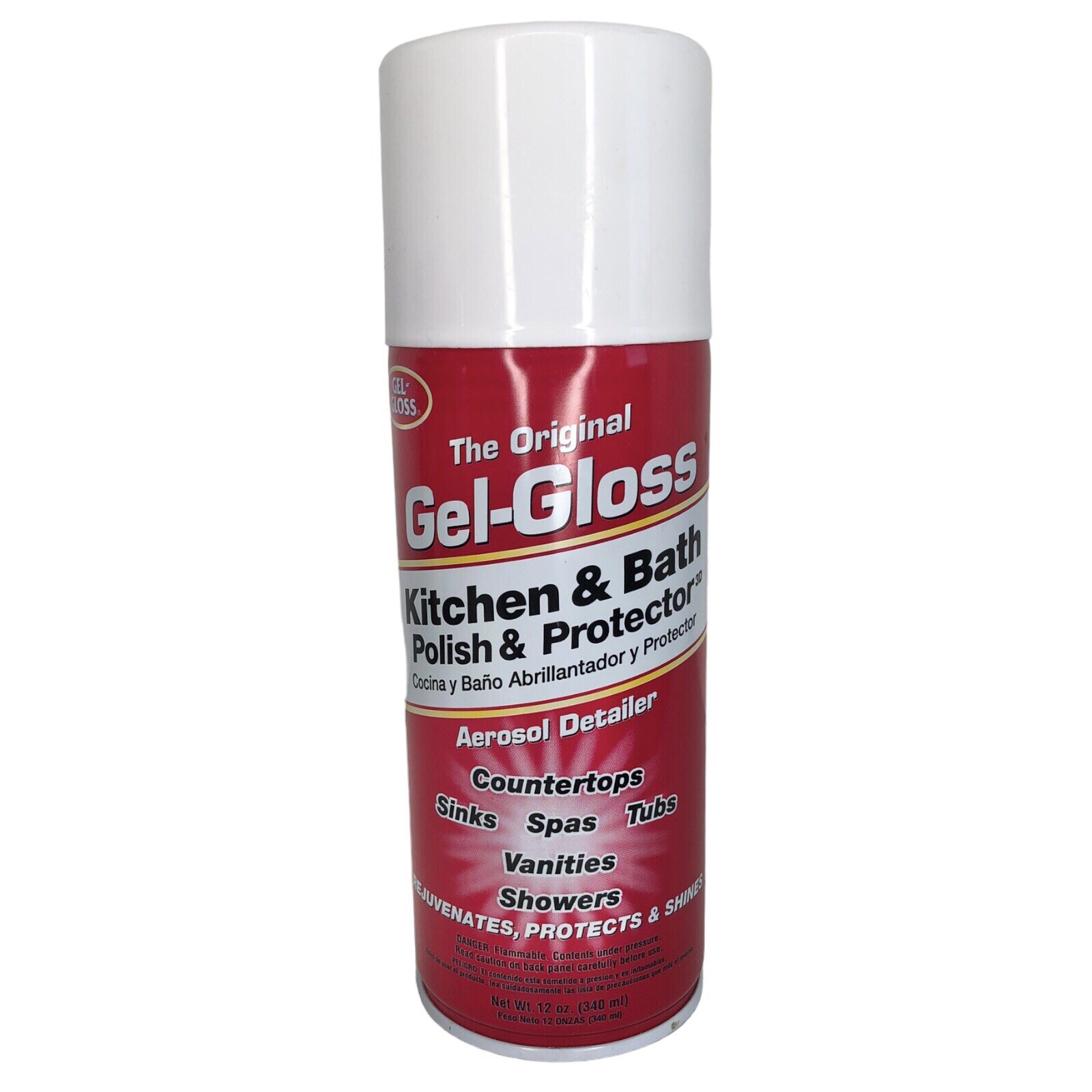 The Original Gel-Gloss Kitchen & Bath Polish Protector 12oz Detailer Spray Can