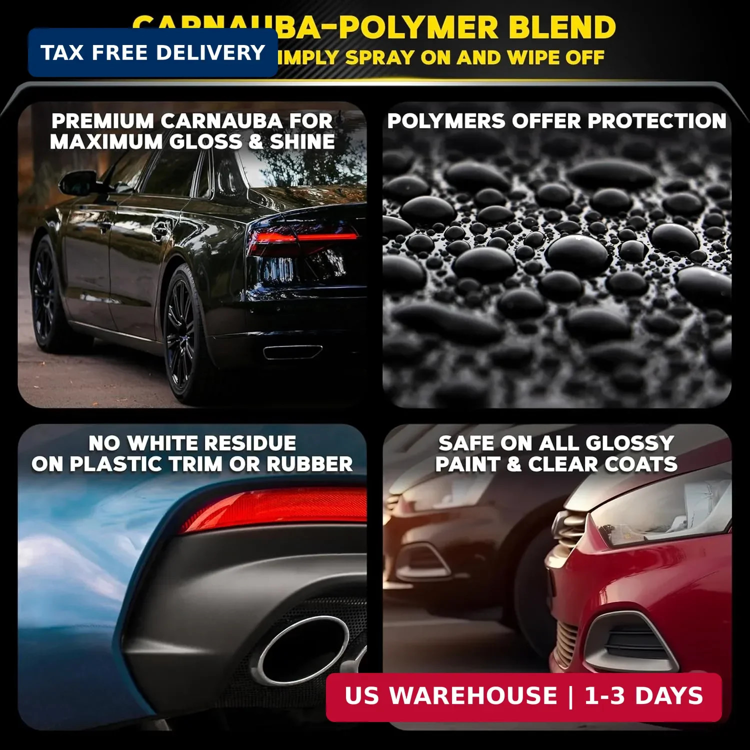 Meguiar’s G7716 Gold Class Carnauba Quik Wax, Special Blend for Richness and Shi