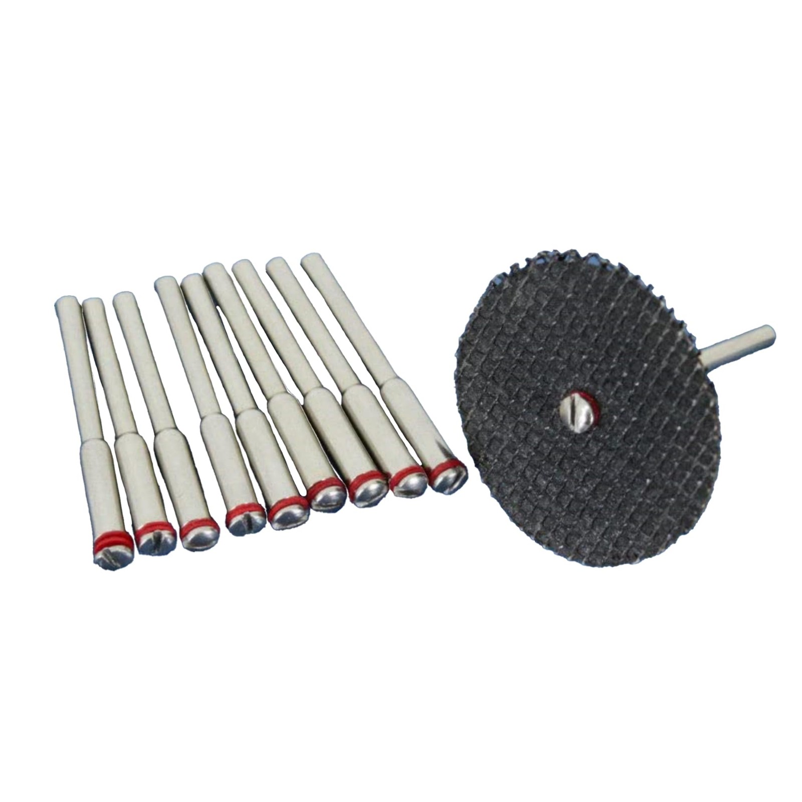 10pc 2mm Cut Off Wheel Mandrel 1/8 Inch Shank Rotary Tool Holder