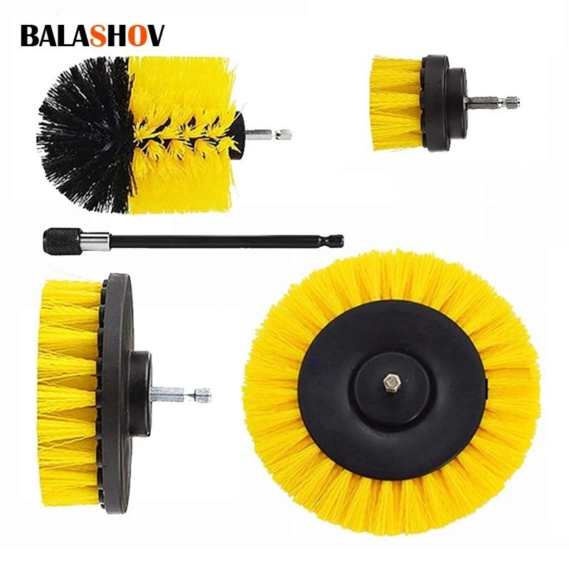 3 Piece Drill Brush Set + 11 Piece Drill Brush Attachment + Carry Bag SHIPS FREE