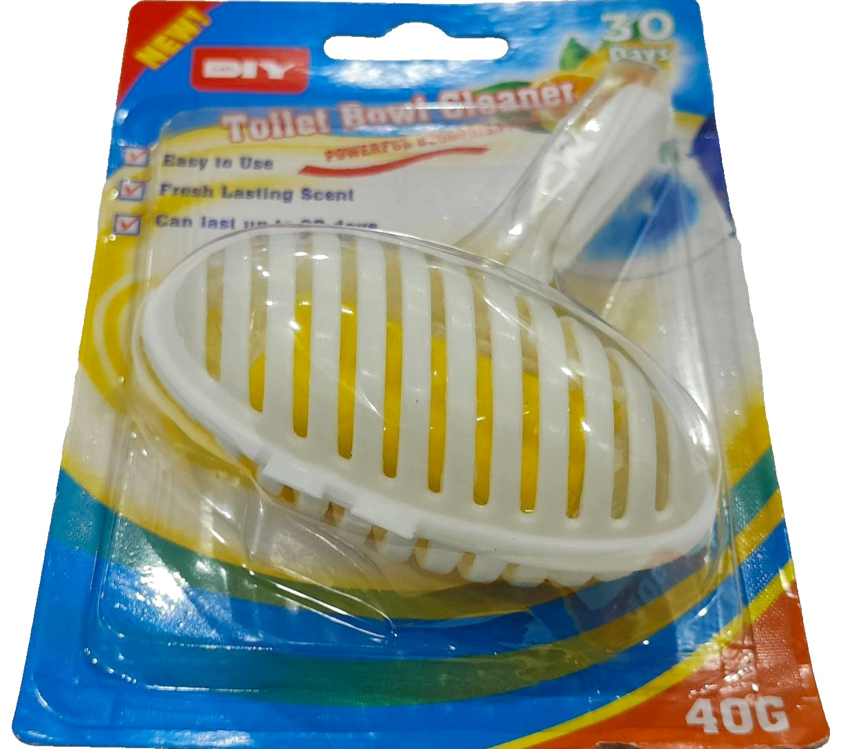 Toilet Bowl Hanger Lemon Fresh – Powerful Deodorizer Lasts 30 Days Easy to Use