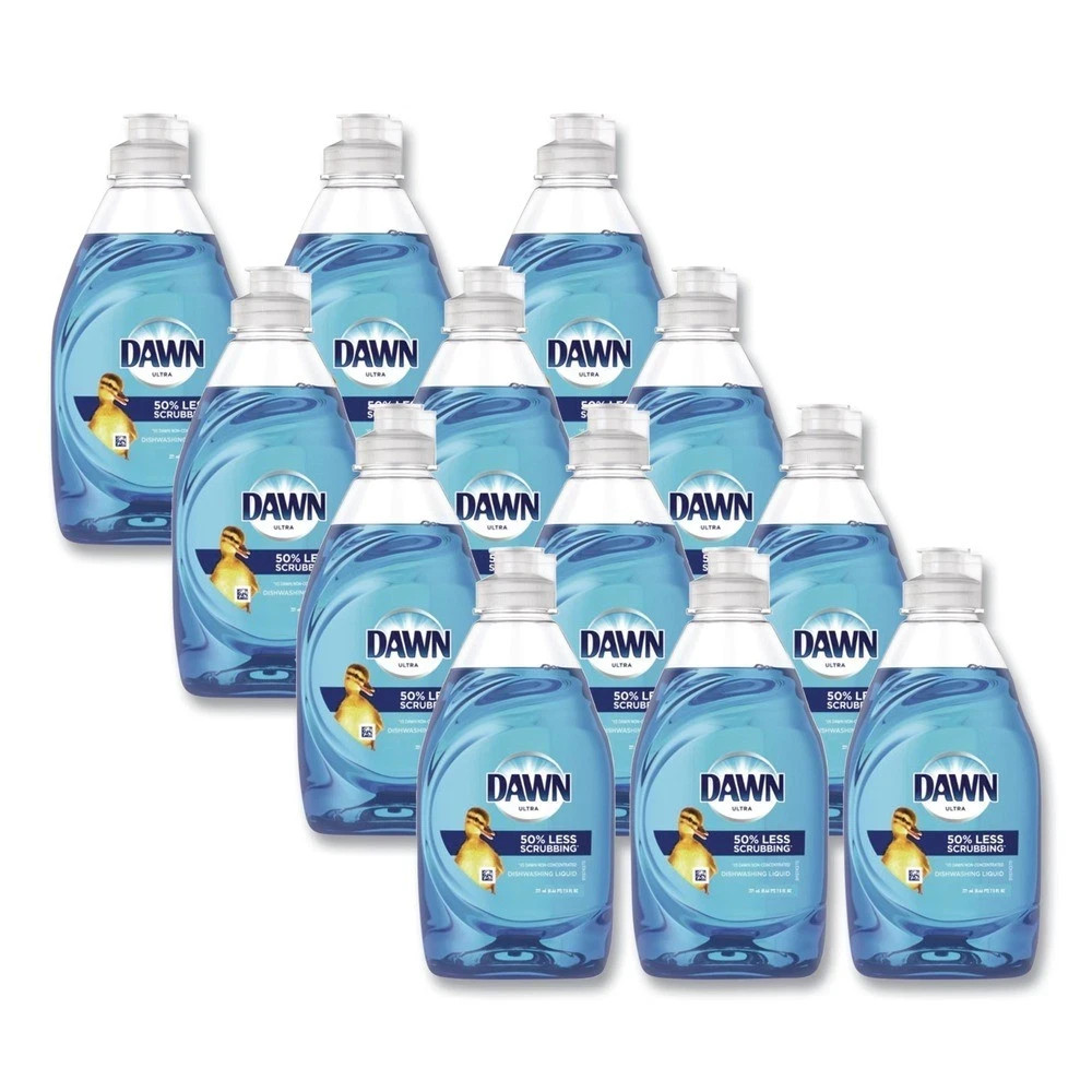Dawn Liquid Dish Detergent, Dawn Original Scent, 7.5 oz Bottle, 12/Carton