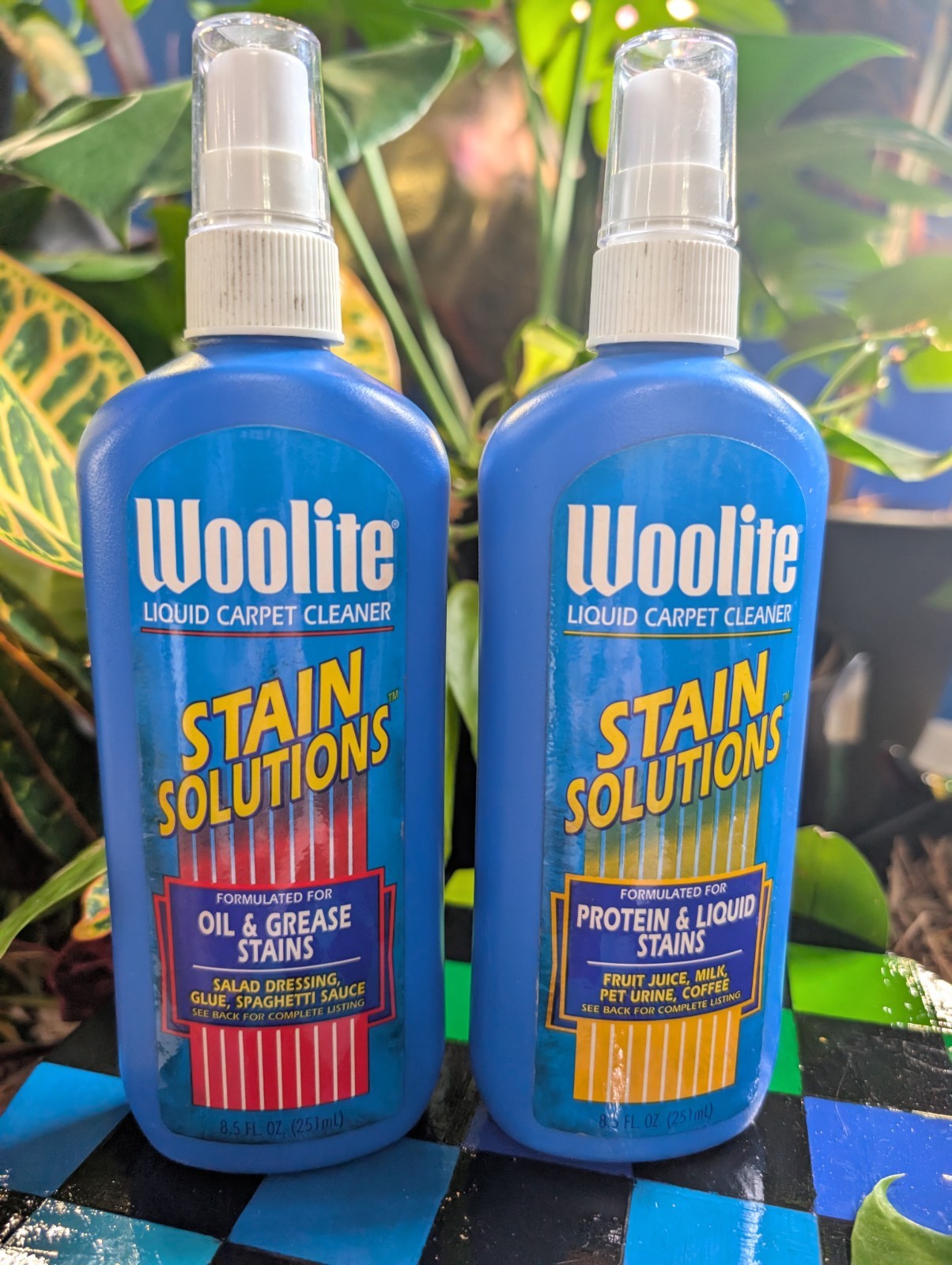 Woolite Stain Solutions Liquid Carper Cleaner Oil Protein 90s Movie Prop VTG