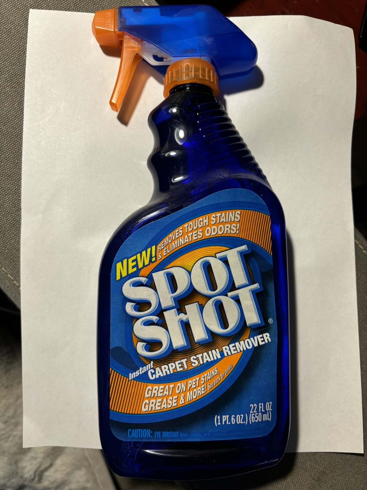 Spot Shot INSTANT CARPET STAIN & ODOR ELIMINATOR 22 fl oz Discontinued 95% Full