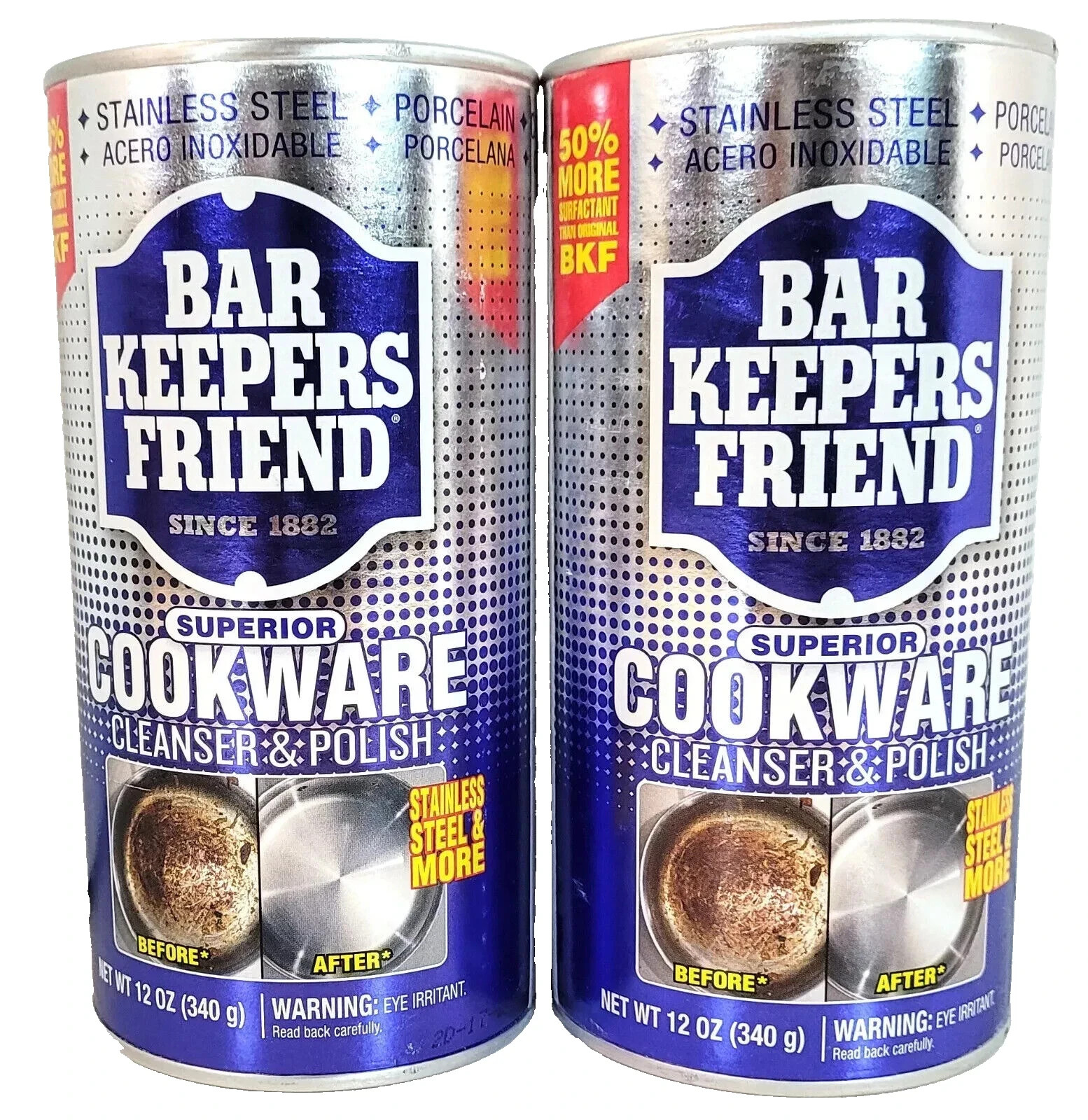 Bar Keepers Friend Cookware Cleanser & Polish Multipurpose – 12oz (2 Pack)