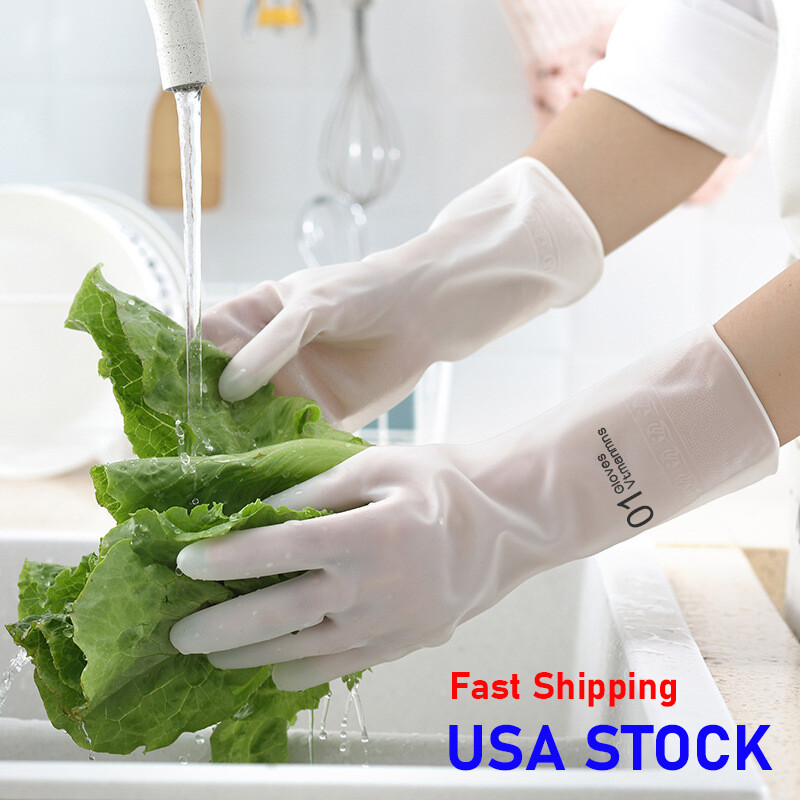 Gloves For Dish Washing Kitchen Pet Scrubber Cleaning