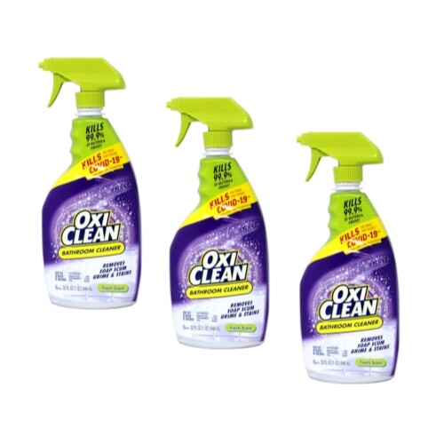 OxiClean Bathroom Cleaner Spray Fresh Scent 32 Fl. Oz. Pack of 3