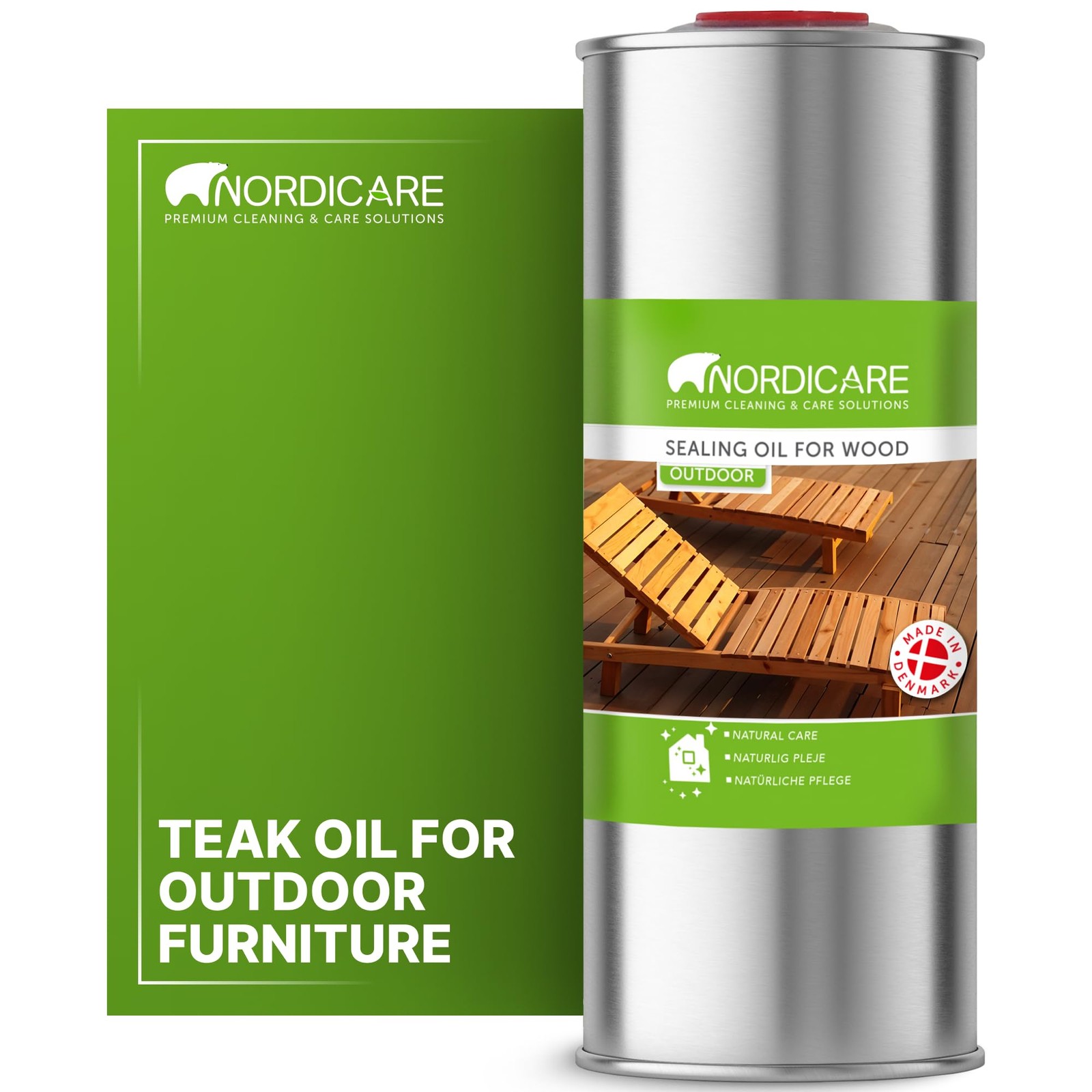 Teak Oil for Outdoor Furniture, 34 Oz – Outdoor Wood Oil & Sealer for Teak, A…