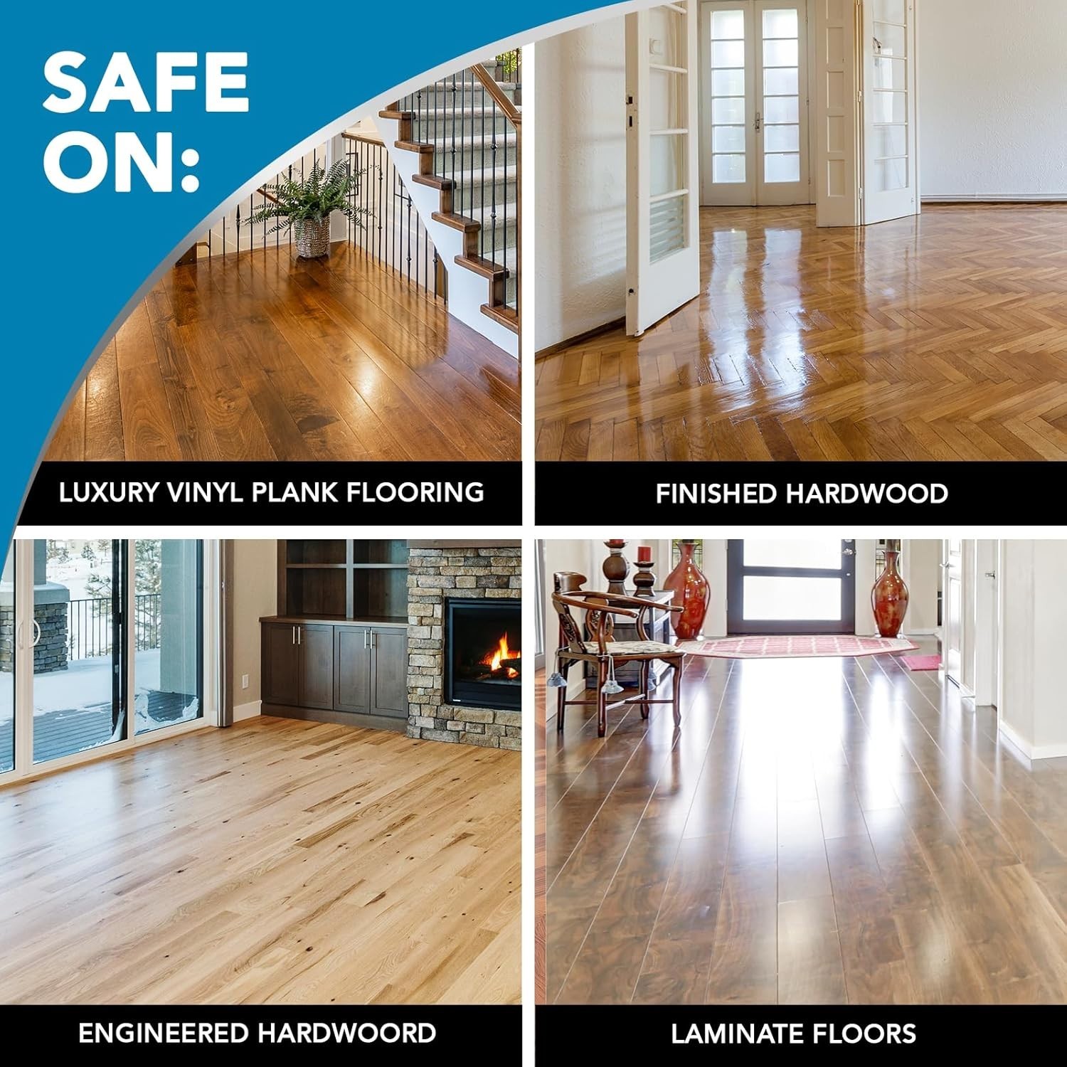 Weiman Hardwood Floor Cleaner & Polish Combo 2‑Pack – Shine, Protect, Restore