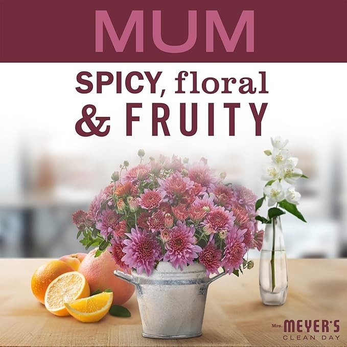 (Pack of 3)MRS. MEYER’S CLEAN DAY All-Purpose Cleaner Spray, Mum , 16 Fl oz each